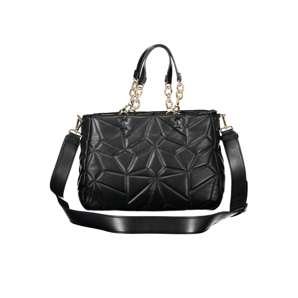 Black Polyethylene Women Handbag Mario Valentino