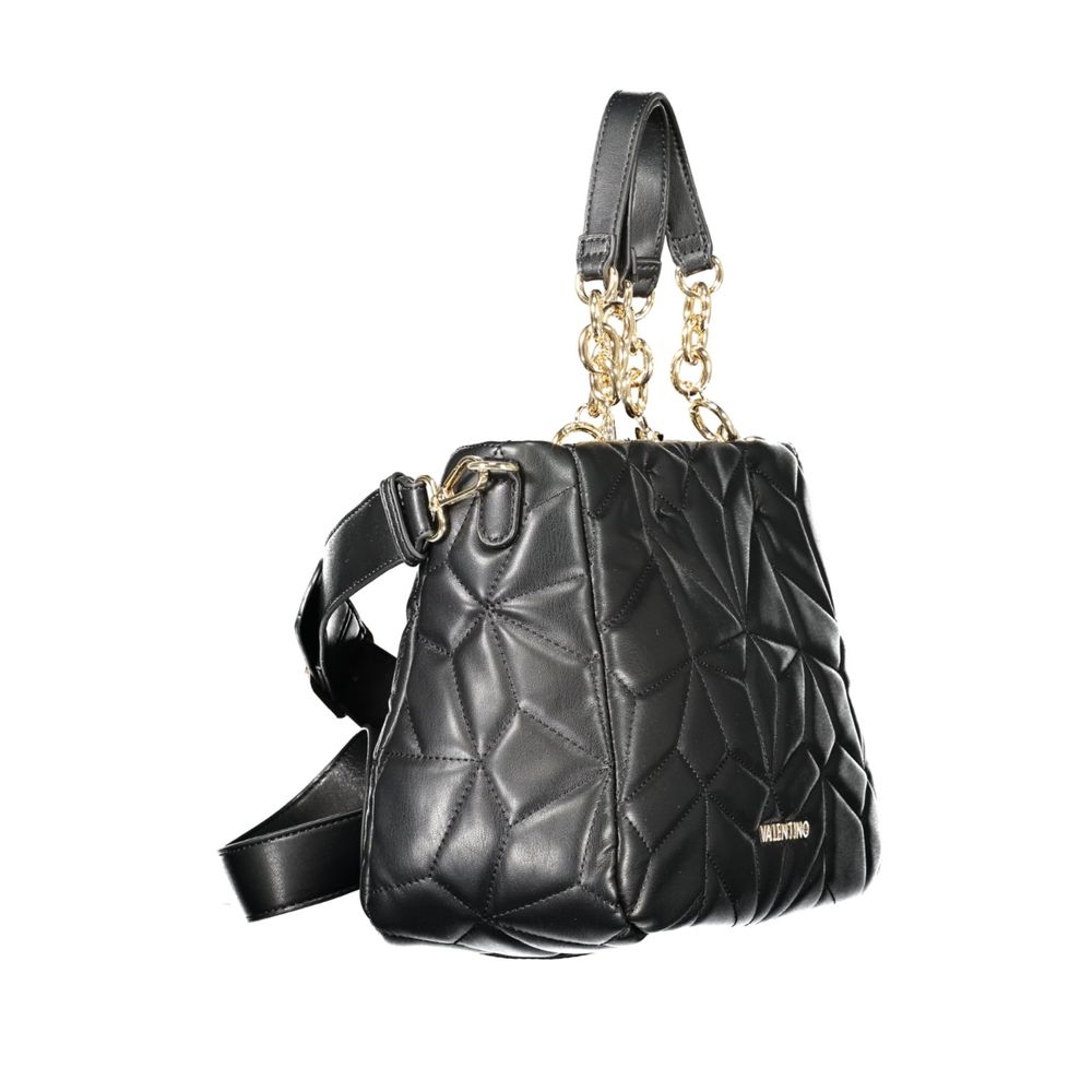 Black Polyethylene Women Handbag Mario Valentino