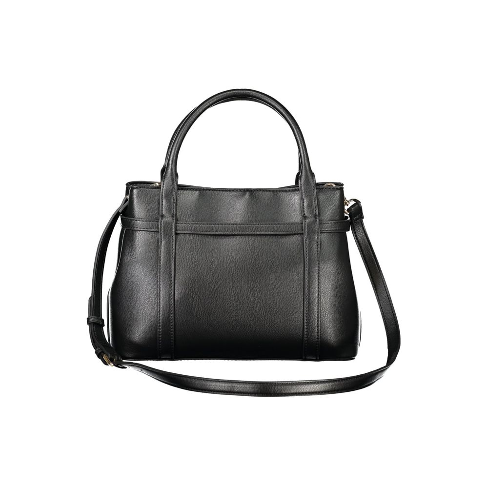 Black Polyethylene Women Handbag Mario Valentino