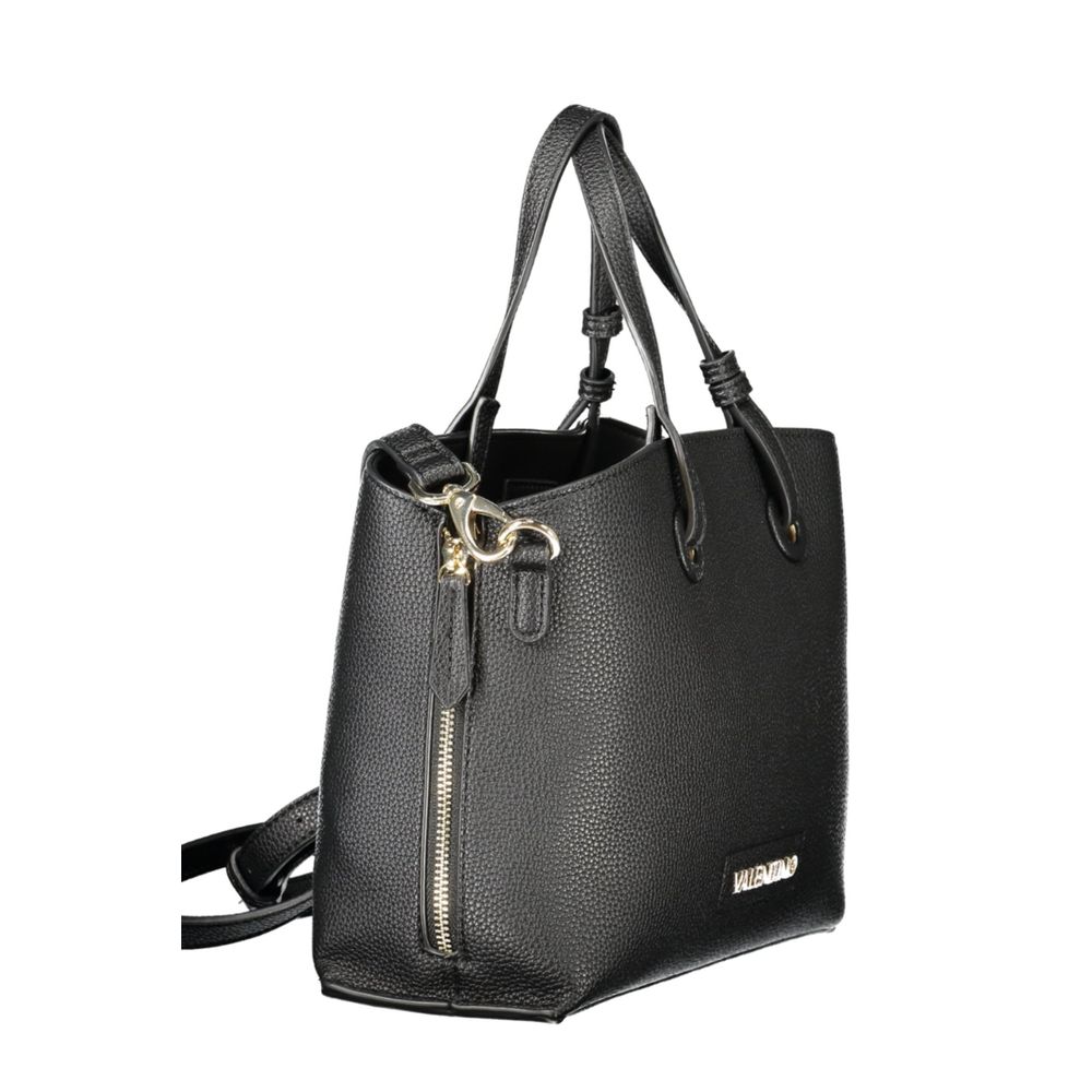 Black Polyethylene Women Handbag Mario Valentino