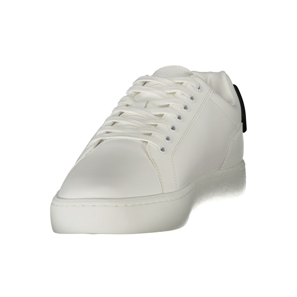 White Leather Men Sneaker Calvin Klein