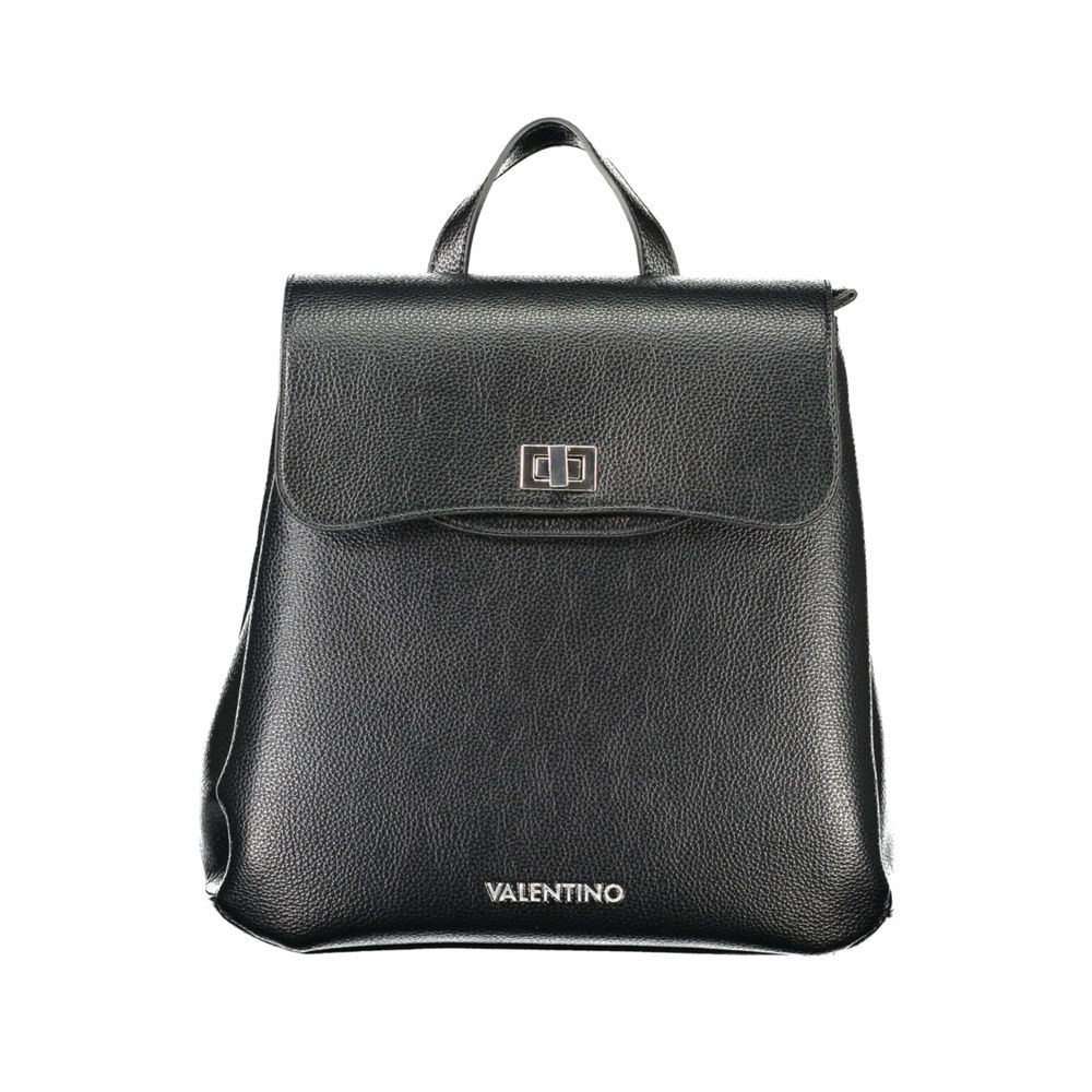 Black Polyethylene Women Backpack Mario Valentino