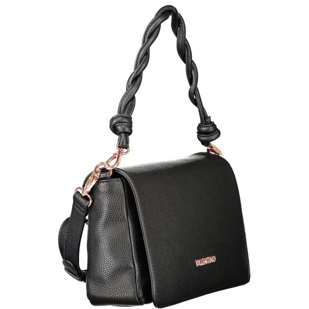Black Polyethylene Women Handbag Mario Valentino