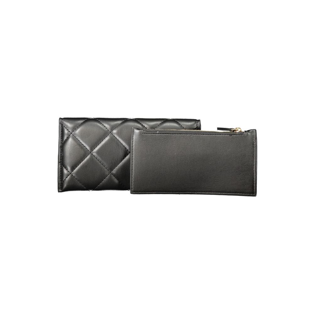 Black Polyethylene Women Wallet Mario Valentino