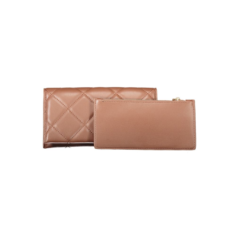 Brown Polyethylene Women Wallet Mario Valentino