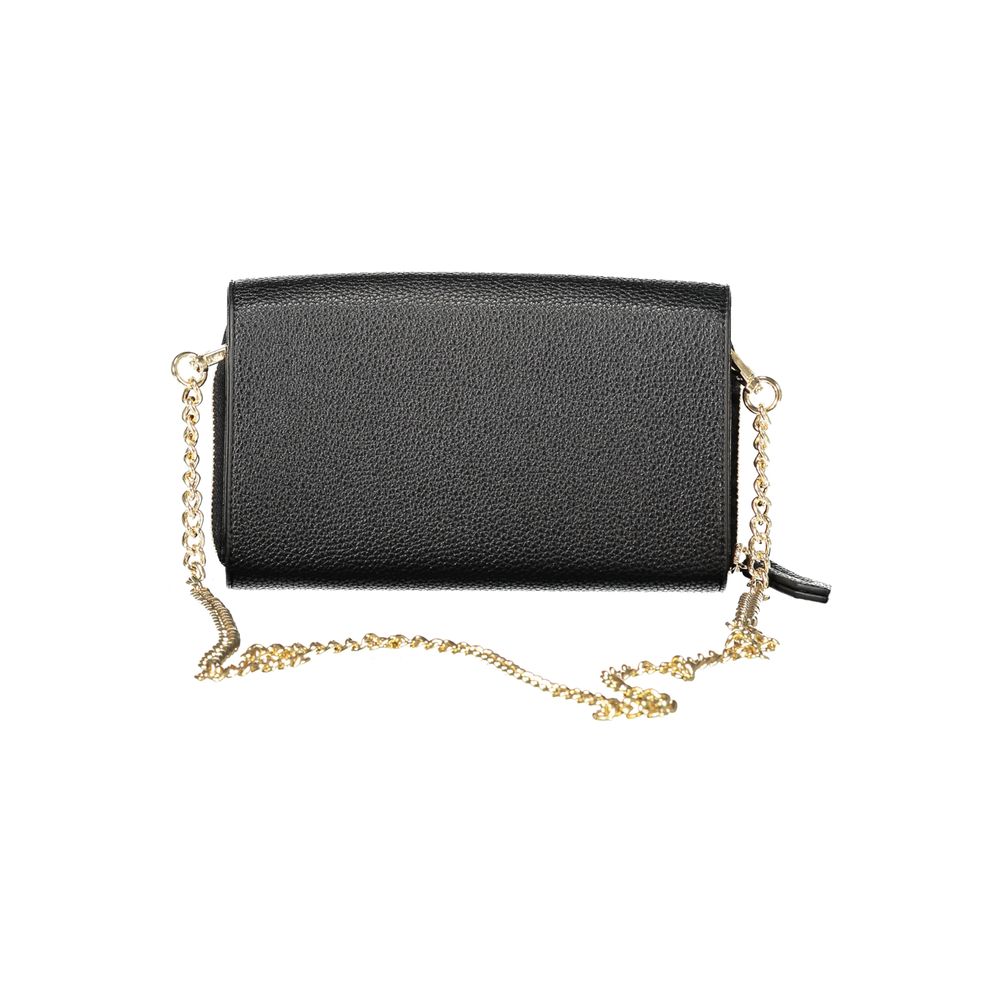 Black Polyethylene Women Wallet Convertible Shoulder Bag Mario Valentino