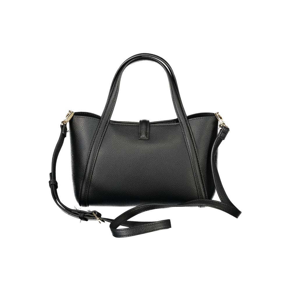 Black Polyethylene Women Handbag Mario Valentino