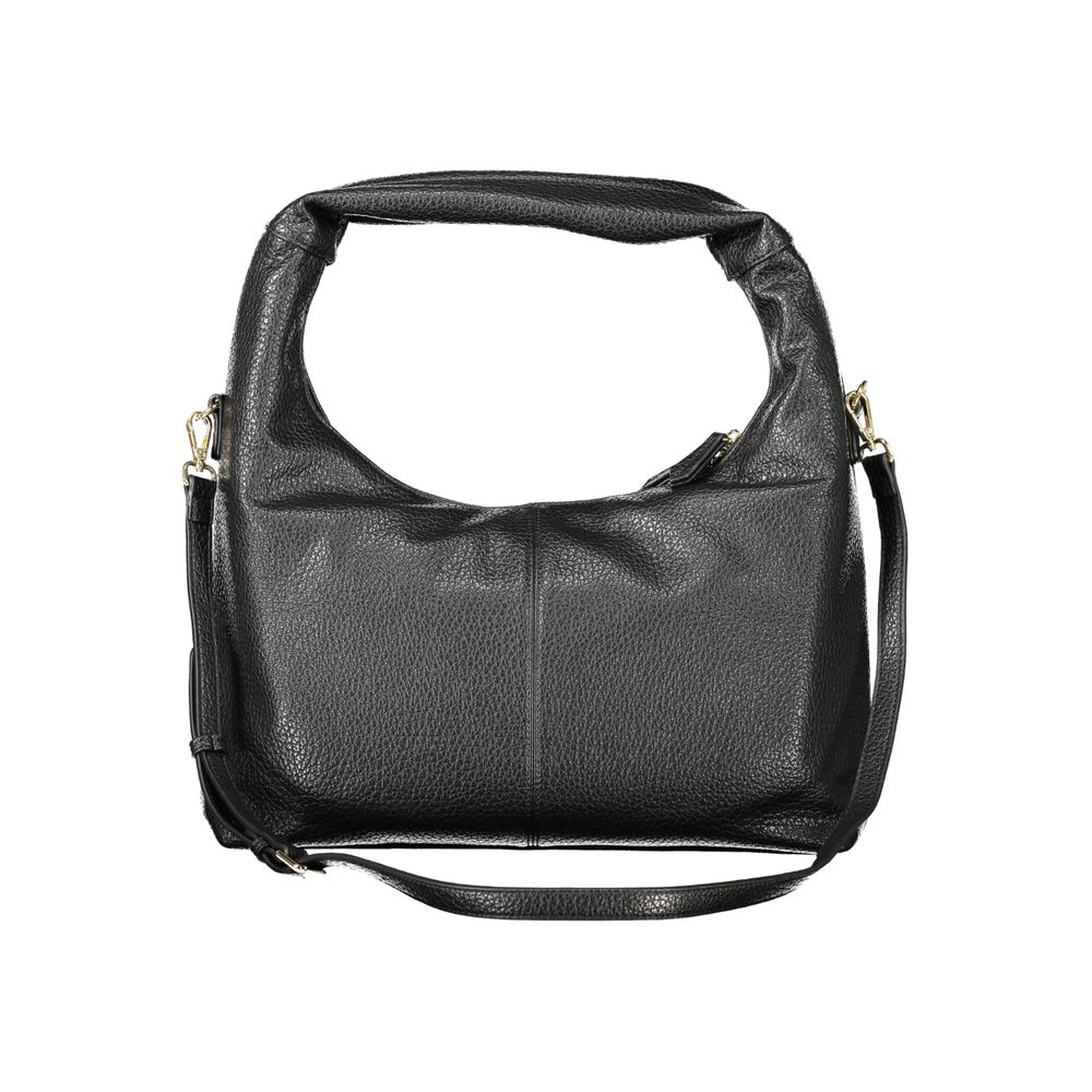 Black Polyethylene Women Handbag Mario Valentino