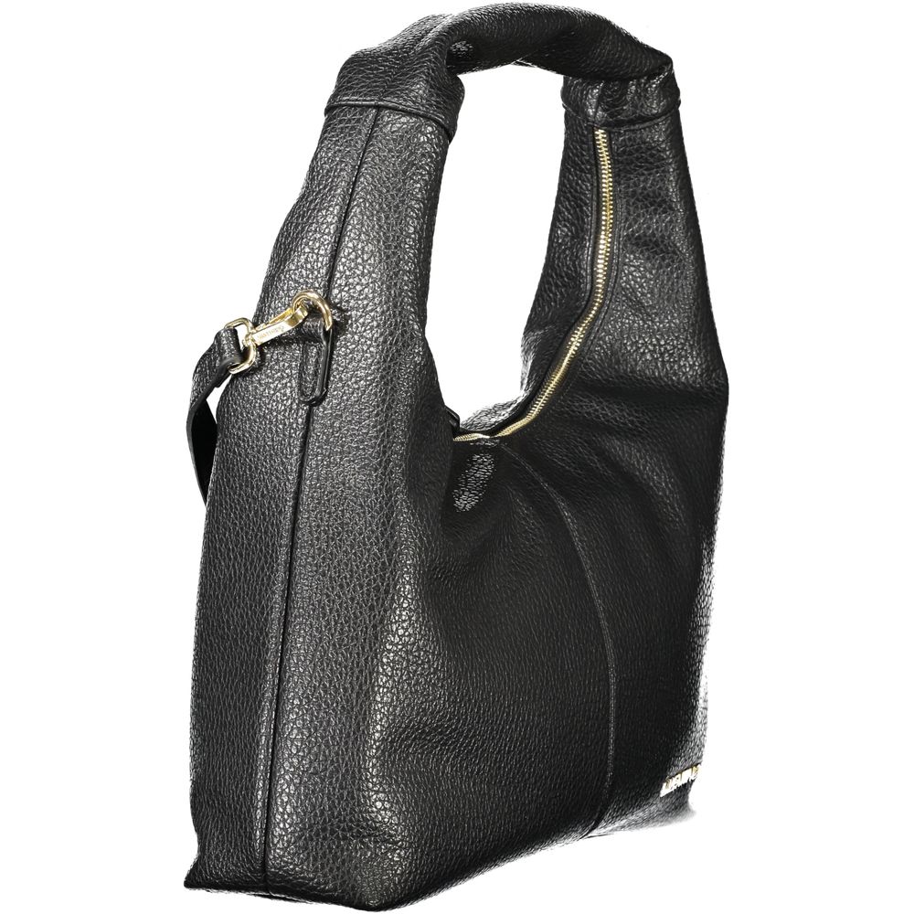 Black Polyethylene Women Handbag Mario Valentino