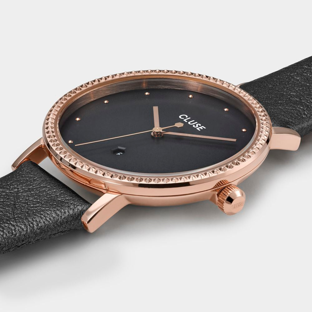 Gray Leather Watch Cluse