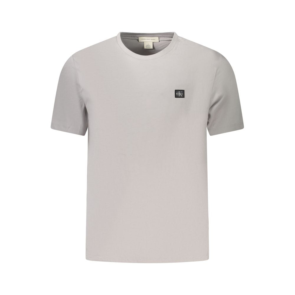Gray Cotton Men T-Shirt Calvin Klein