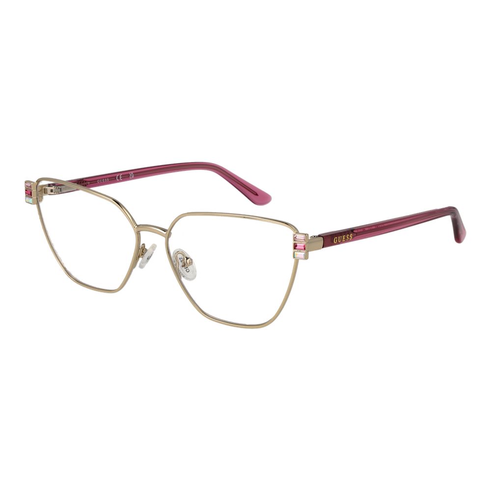 Gold Women Glasses Frame Guess