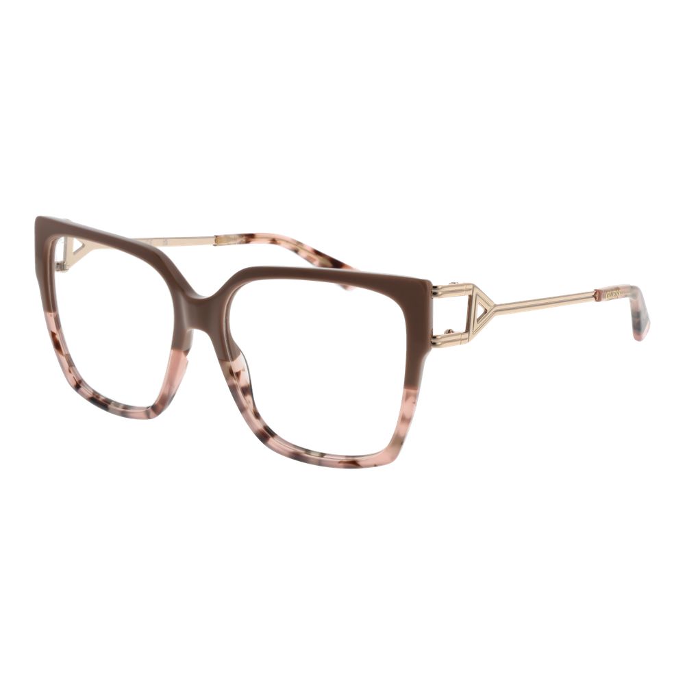 Beige Women Glasses Frame Guess