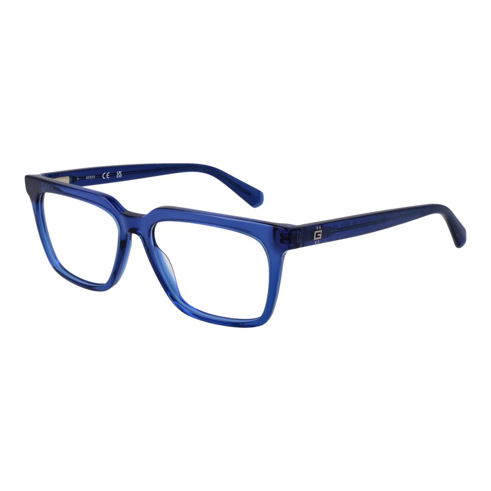 Blue Men Glasses Frame Guess