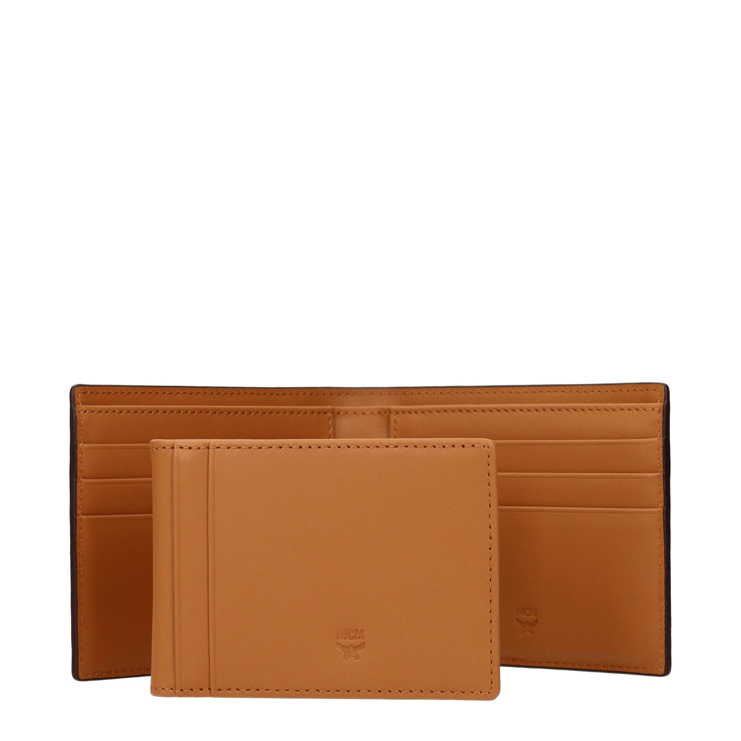 Brown Leather Wallets MCM