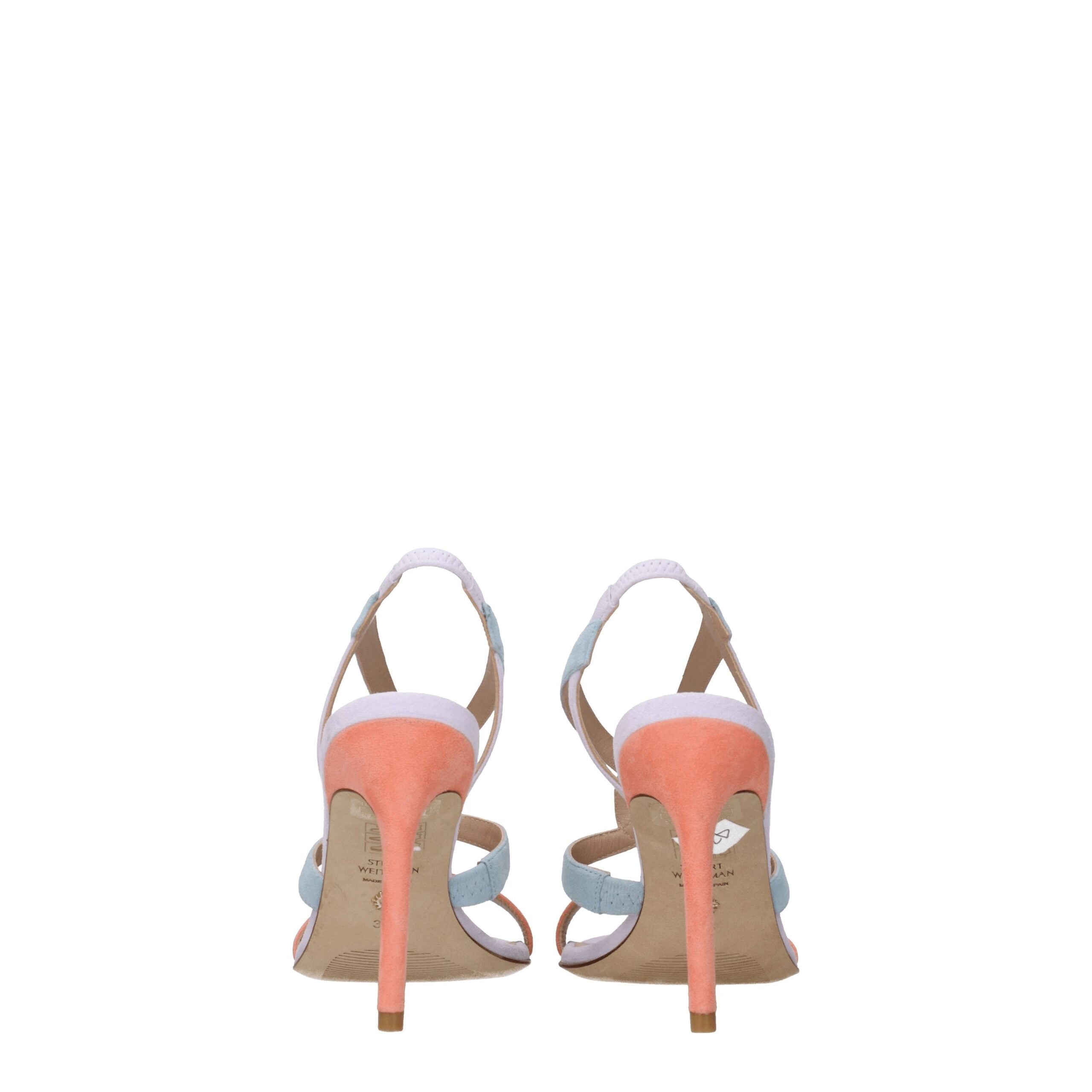 Multicolor Leather Stiletto Heels Sandals Stuart Weitzman