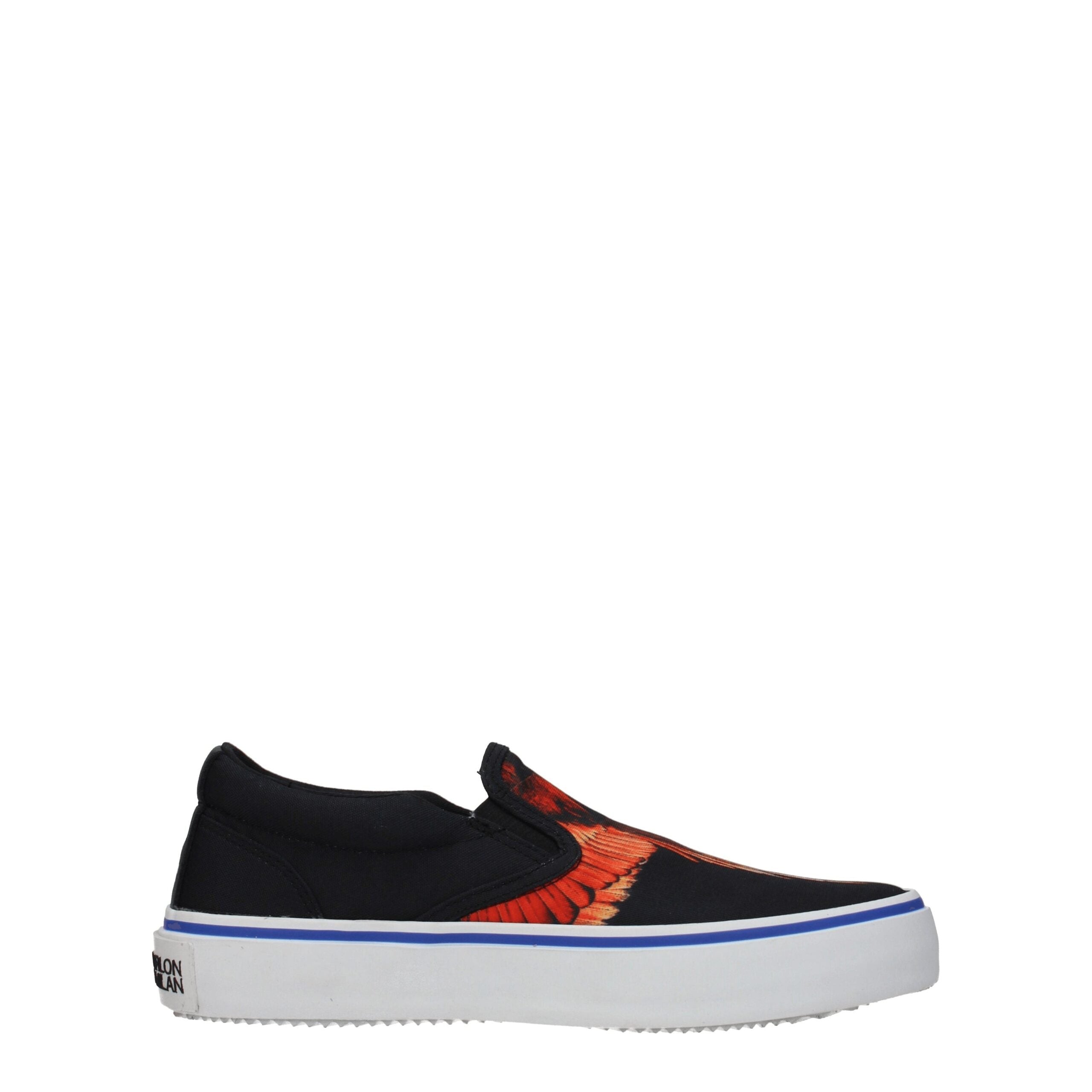 Black Fabric Slip-On Loafers Marcelo Burlon