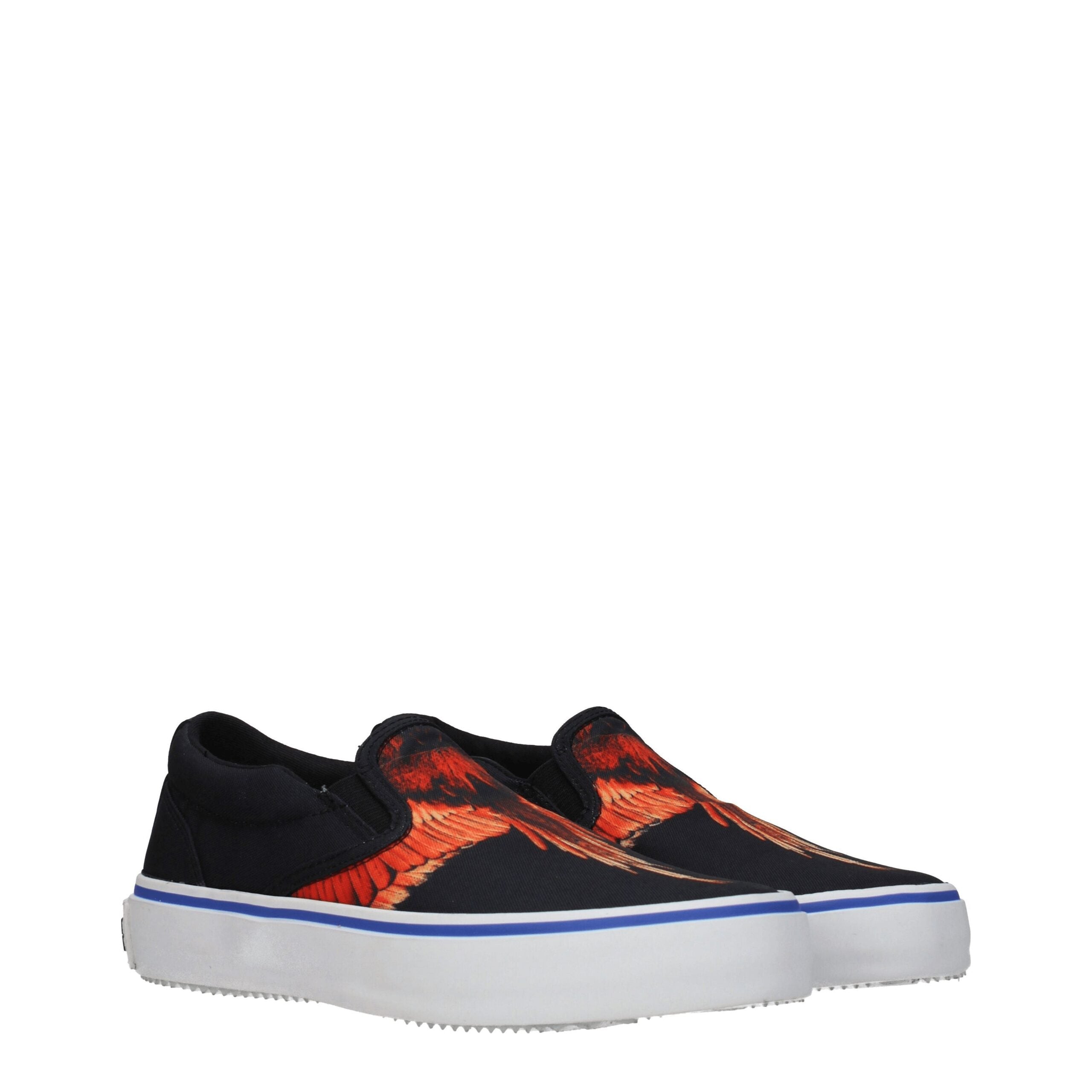 Black Fabric Slip-On Loafers Marcelo Burlon