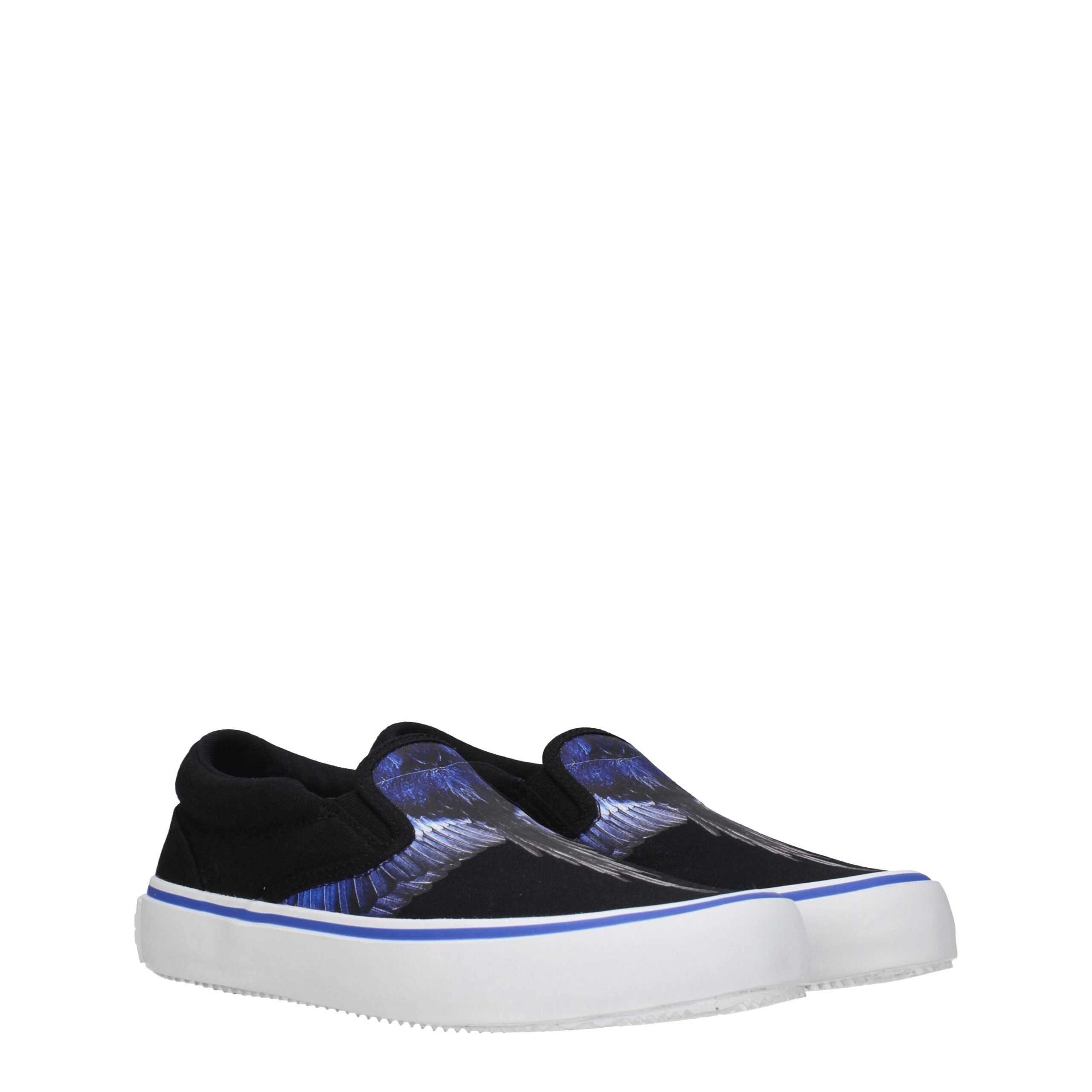 Black Fabric Slip-On Loafers Marcelo Burlon