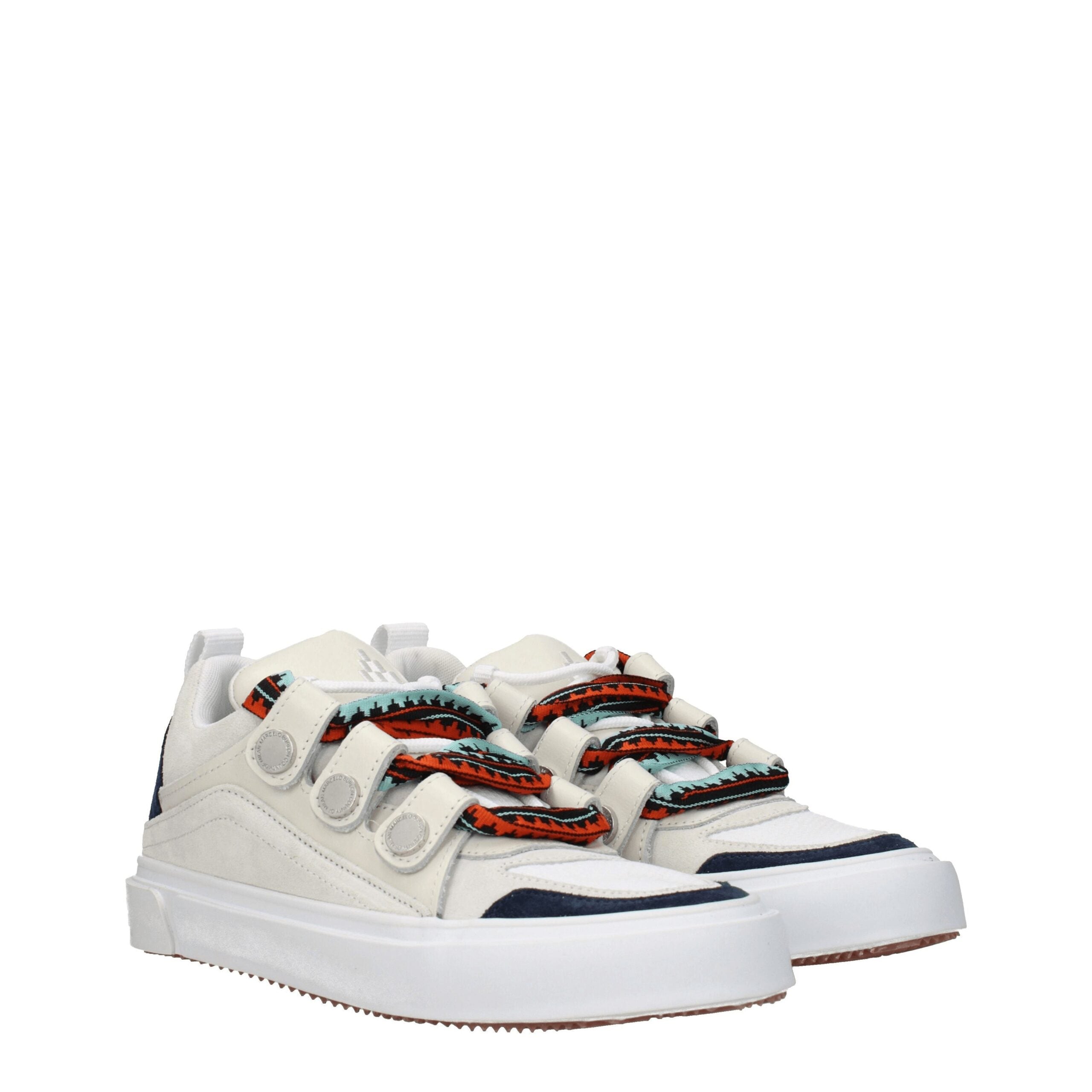 Beige Leather Low Tops Marcelo Burlon