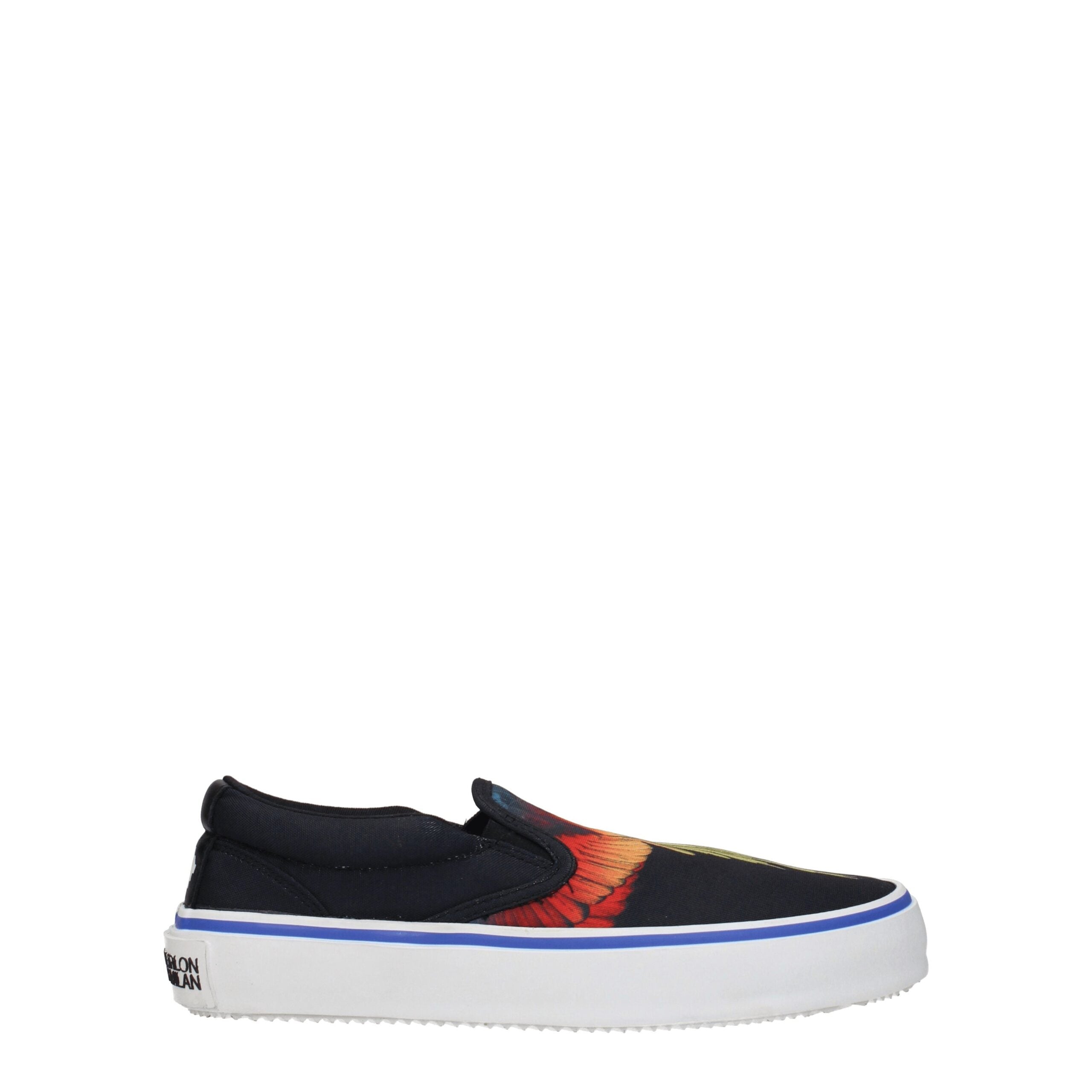 Black Fabric Slip-On Loafers Marcelo Burlon