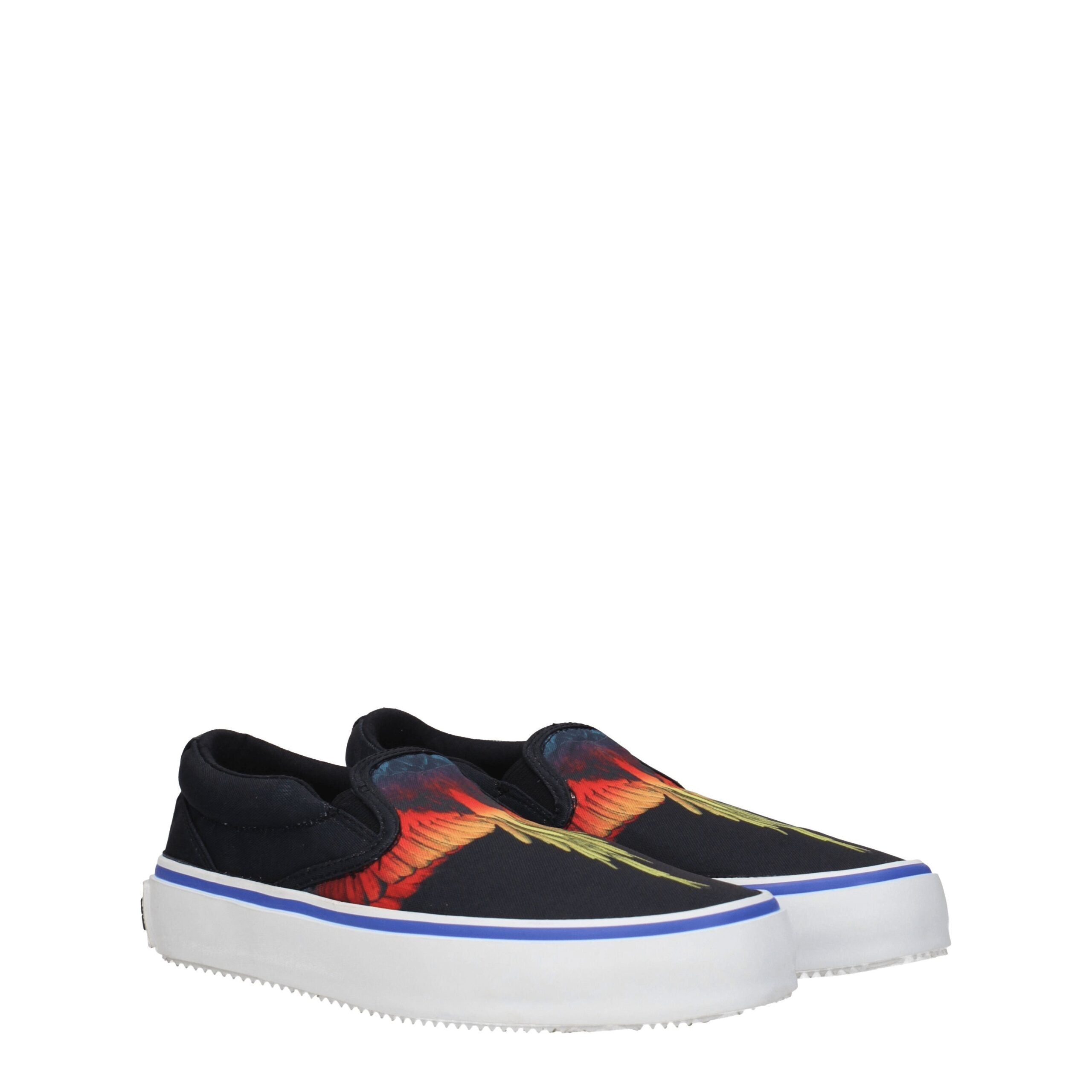 Black Fabric Slip-On Loafers Marcelo Burlon