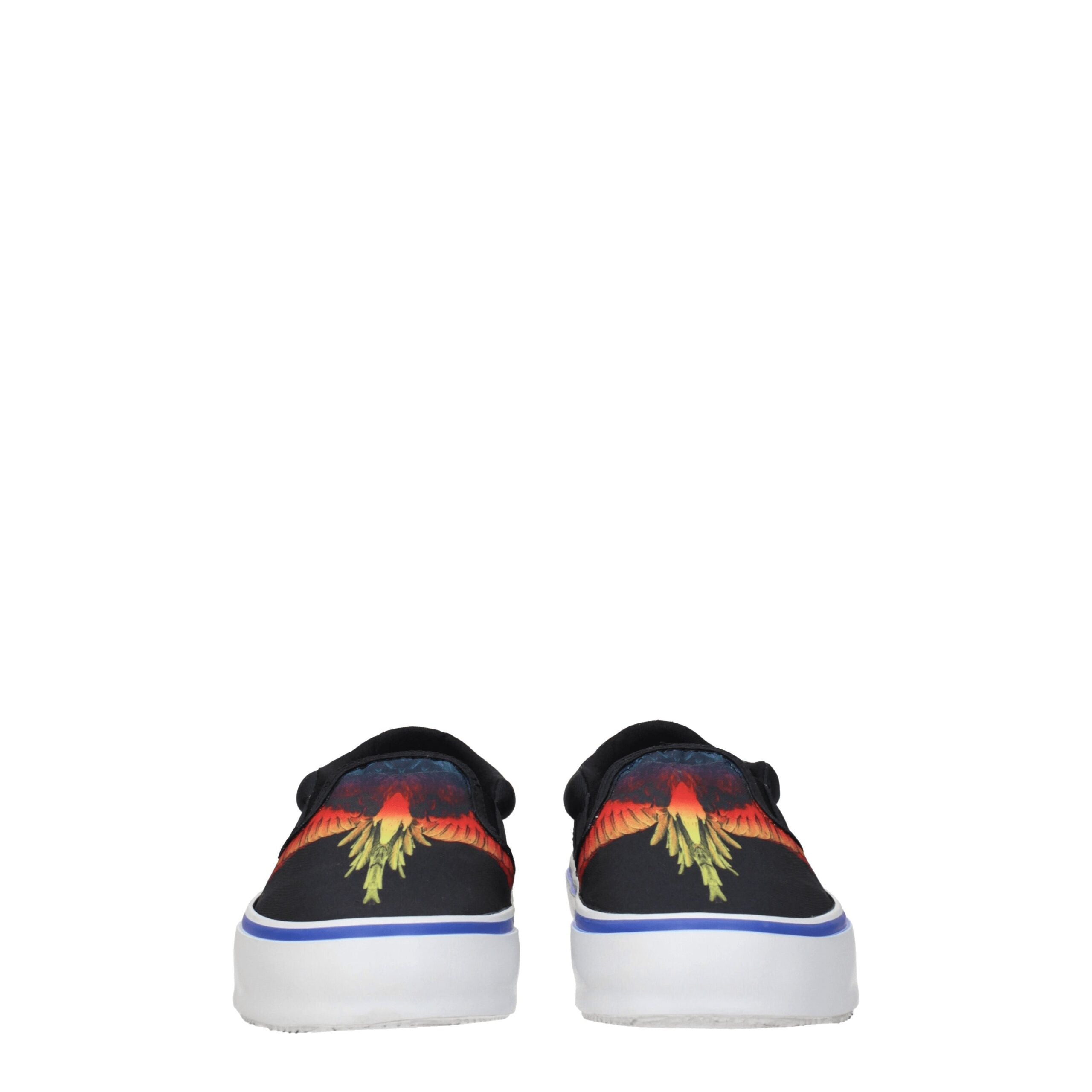 Black Fabric Slip-On Loafers Marcelo Burlon