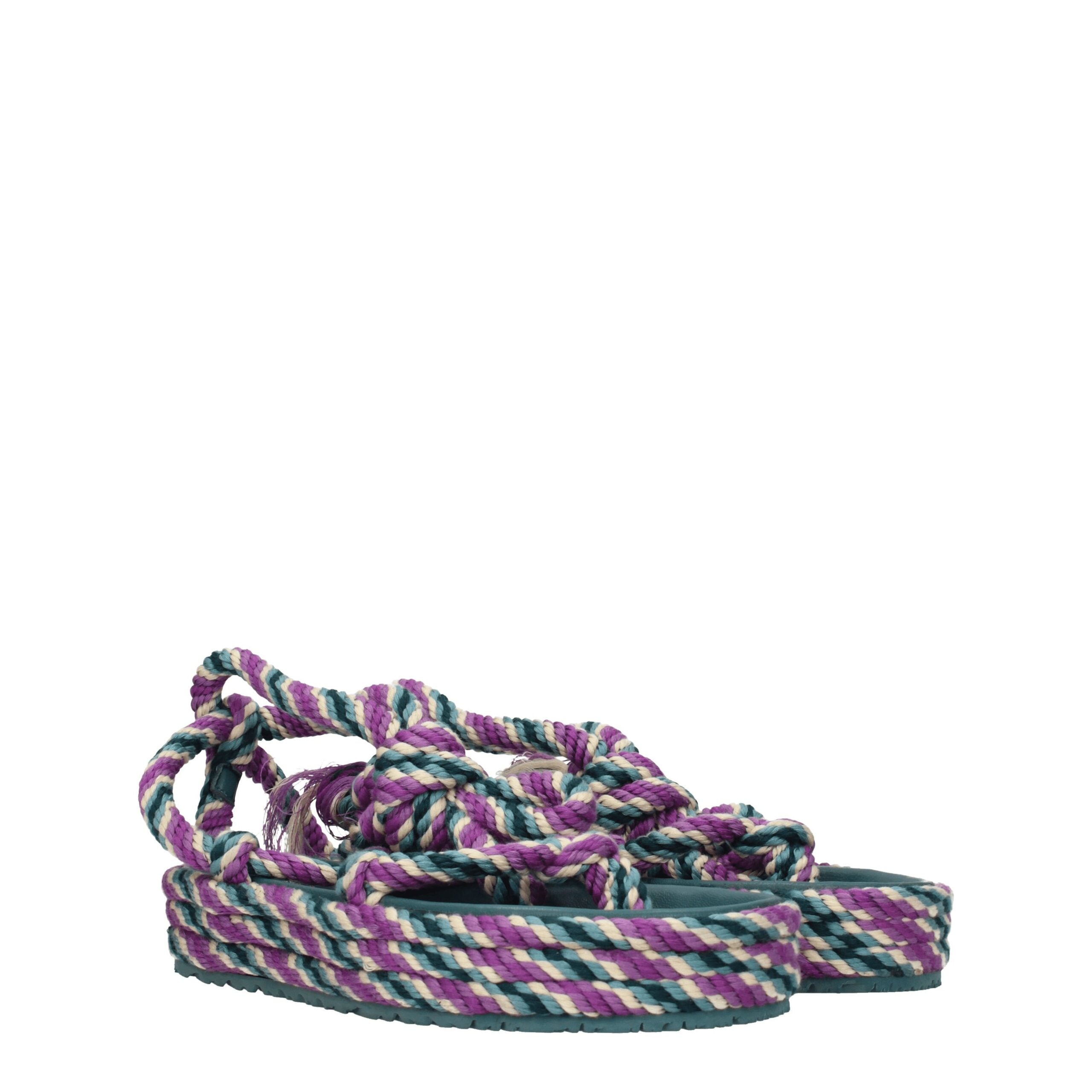 Multicolor Fabric Flat Sandals Isabel Marant