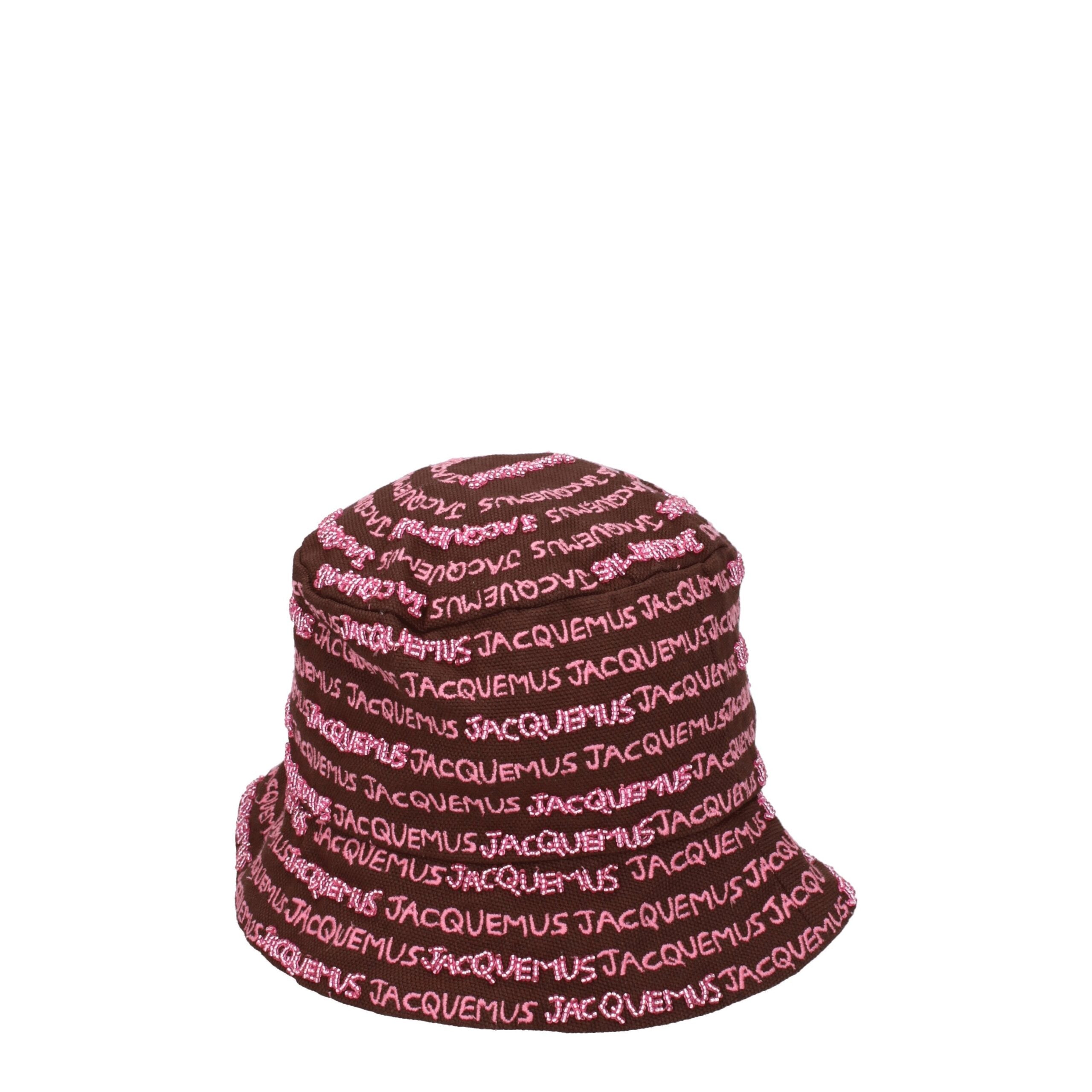 Brown Cotton Bucket Hats Jacquemus