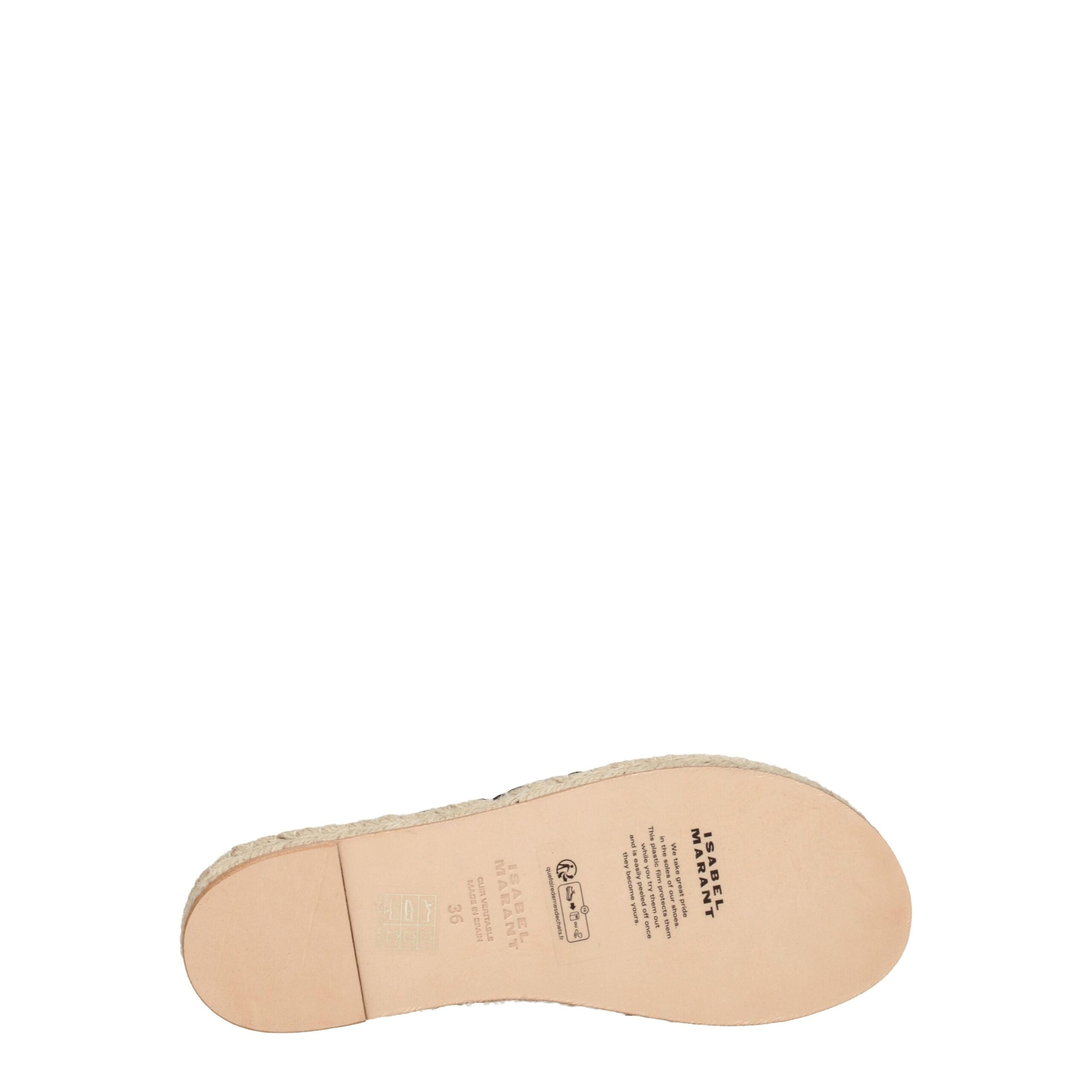 Black Leather Flat Sandals Isabel Marant