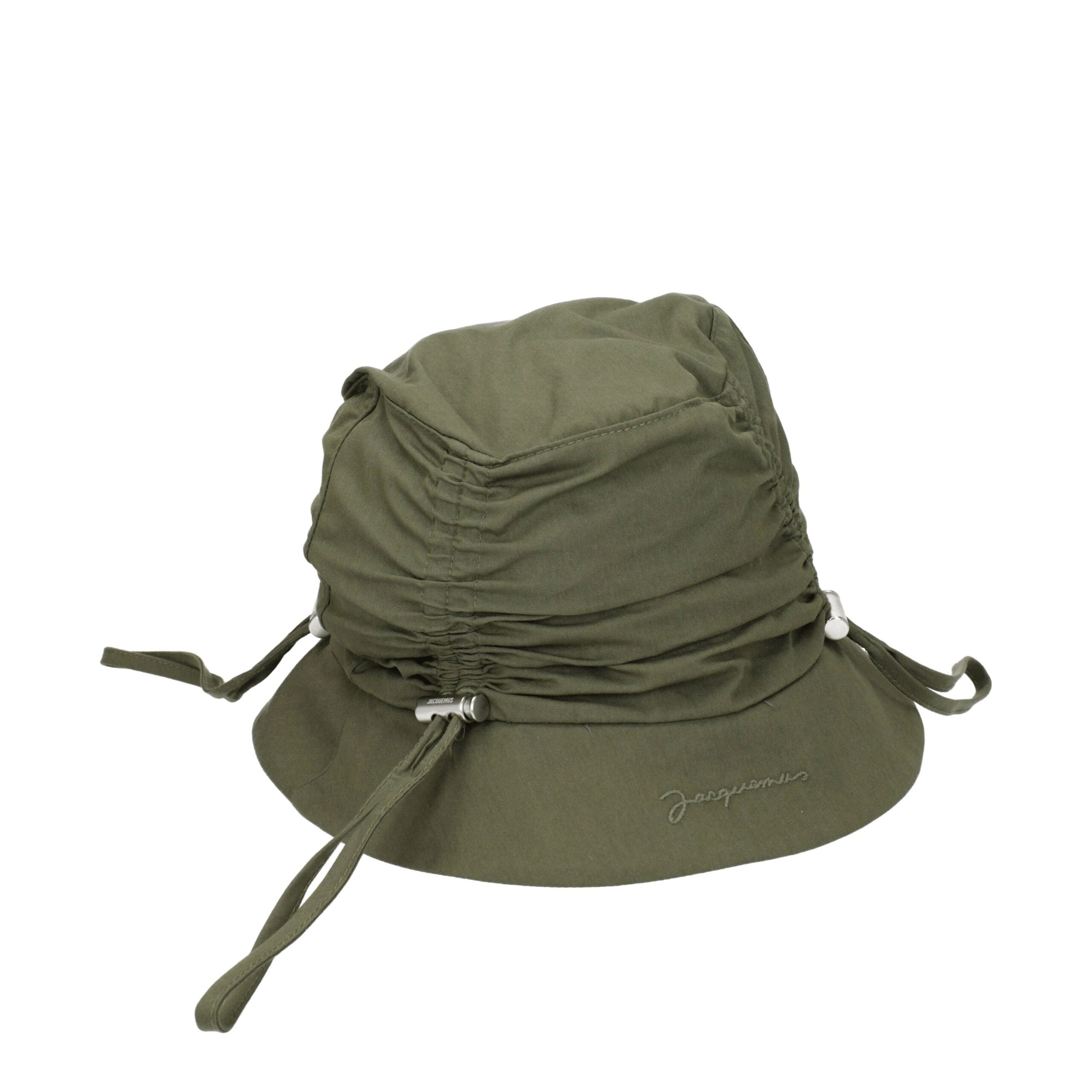 Green Cotton Bucket Hats Jacquemus