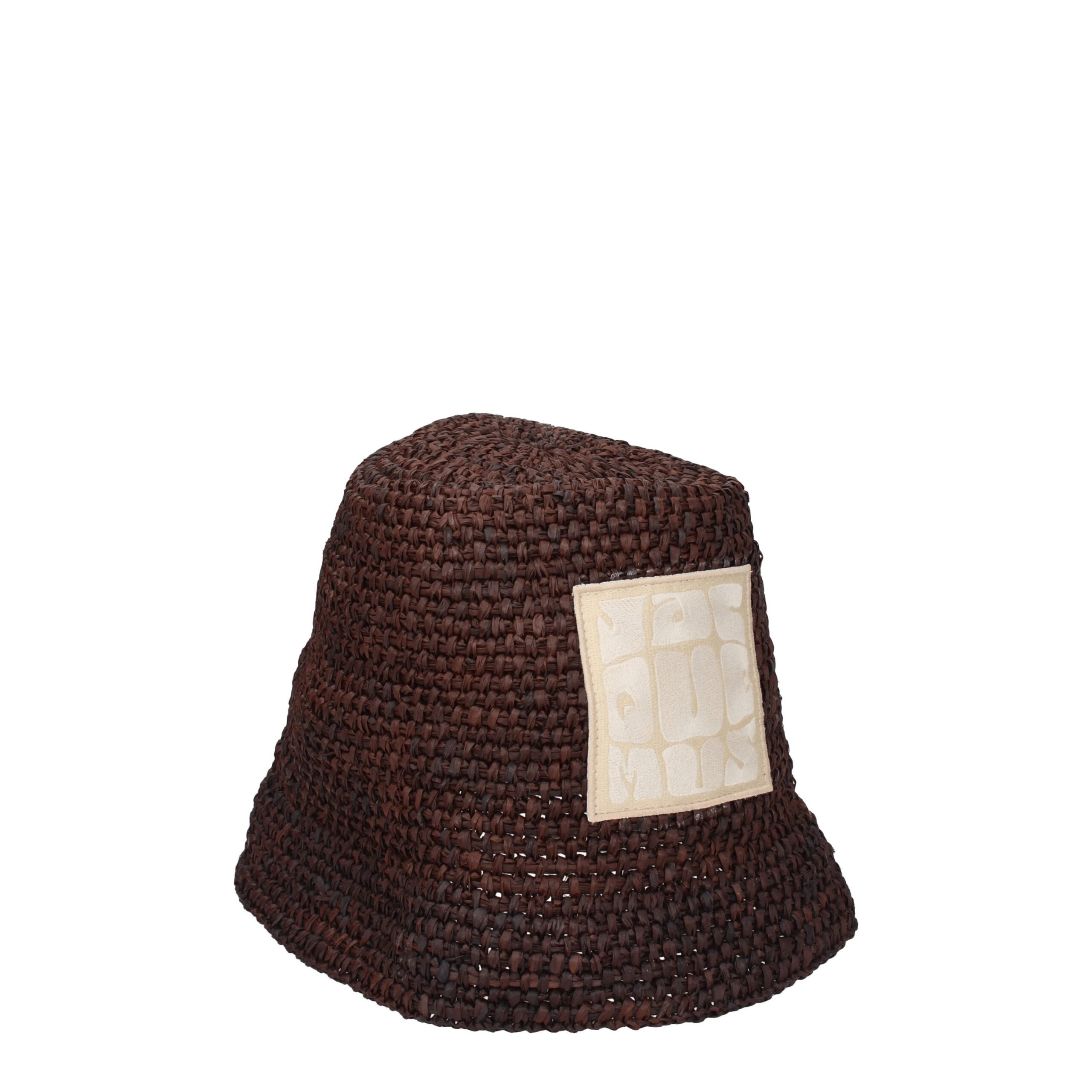 Brown Raffia Bucket Hats Jacquemus