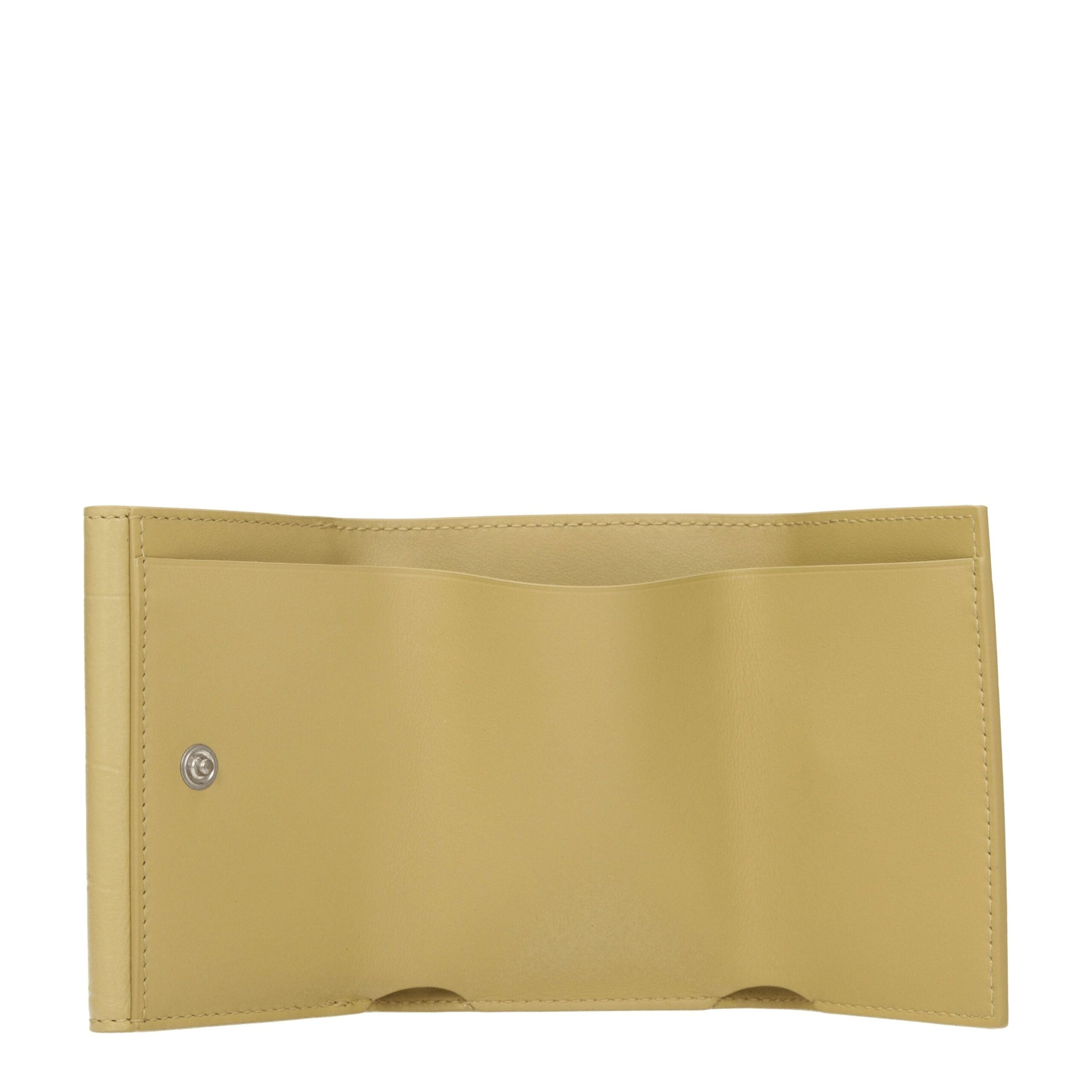 Yellow Leather Wallets Jil Sander