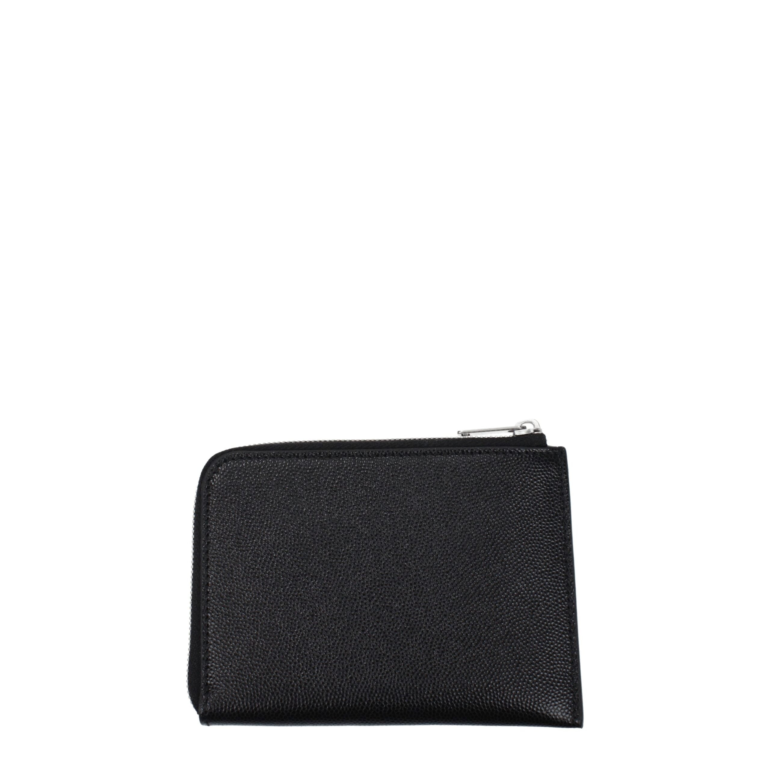 Black Leather Cardholders Palm Angels
