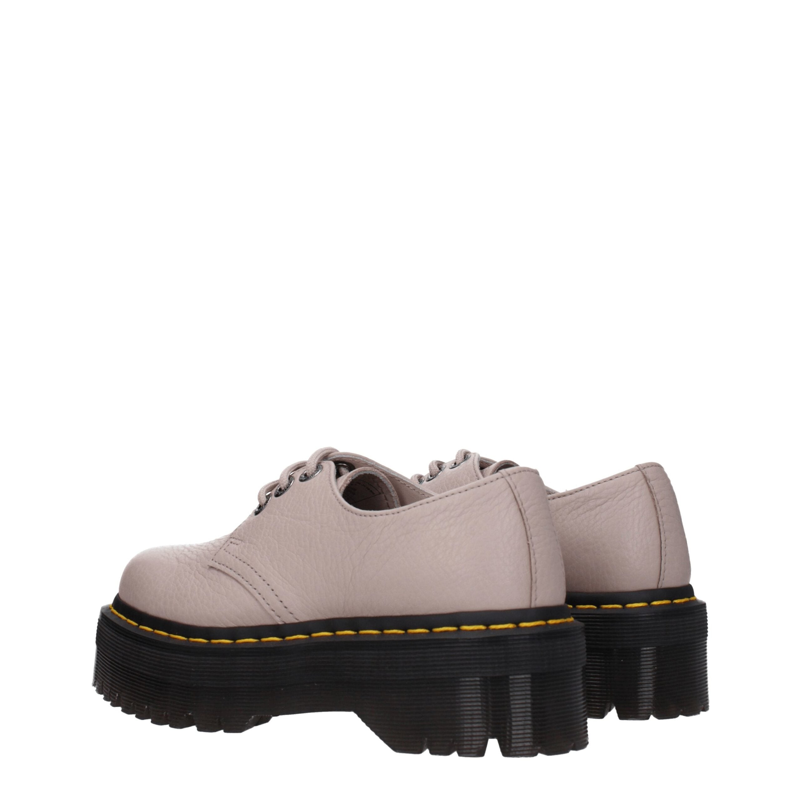 Gray Leather Oxfords And Derbies Dr. Martens