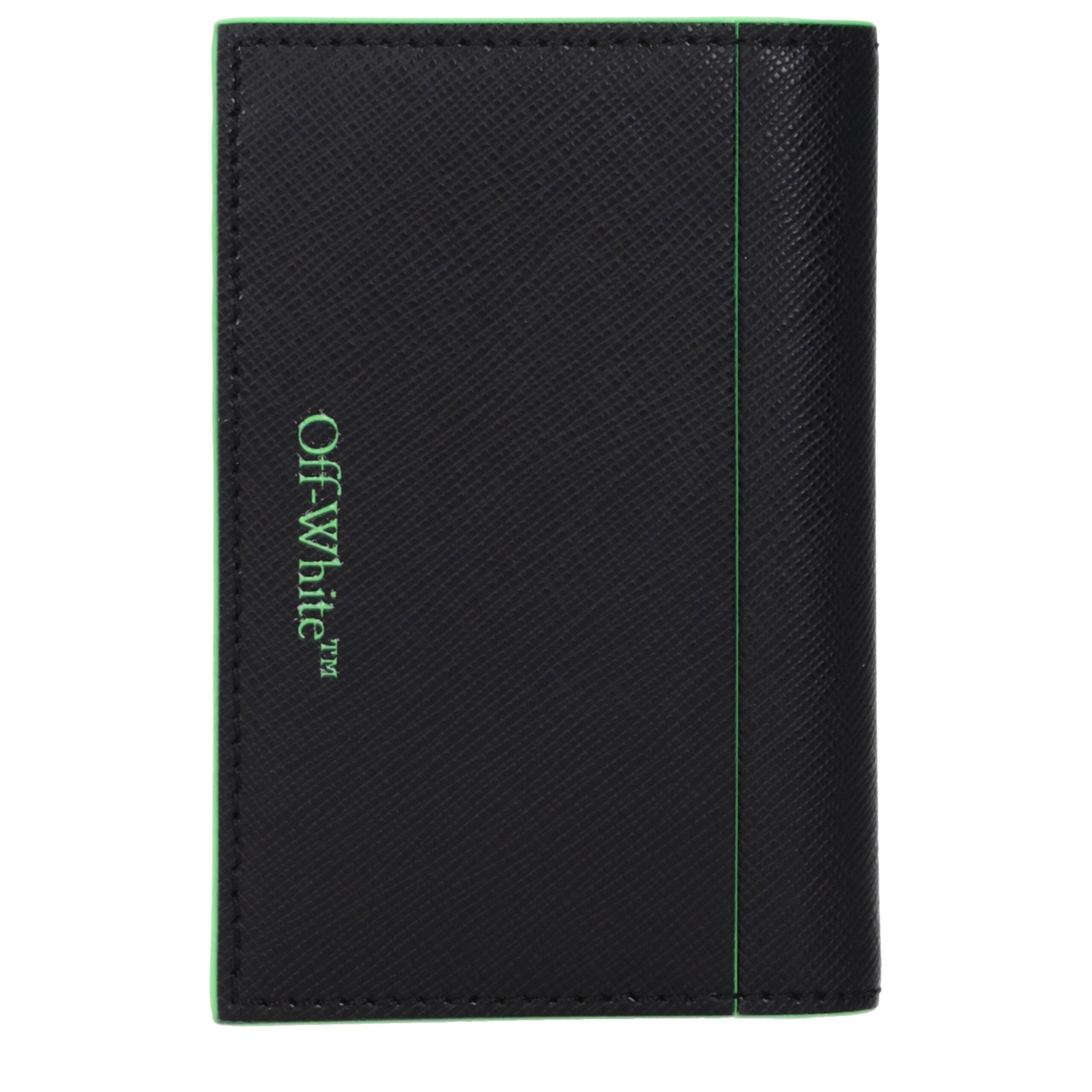 Black Leather Cardholders Off-White