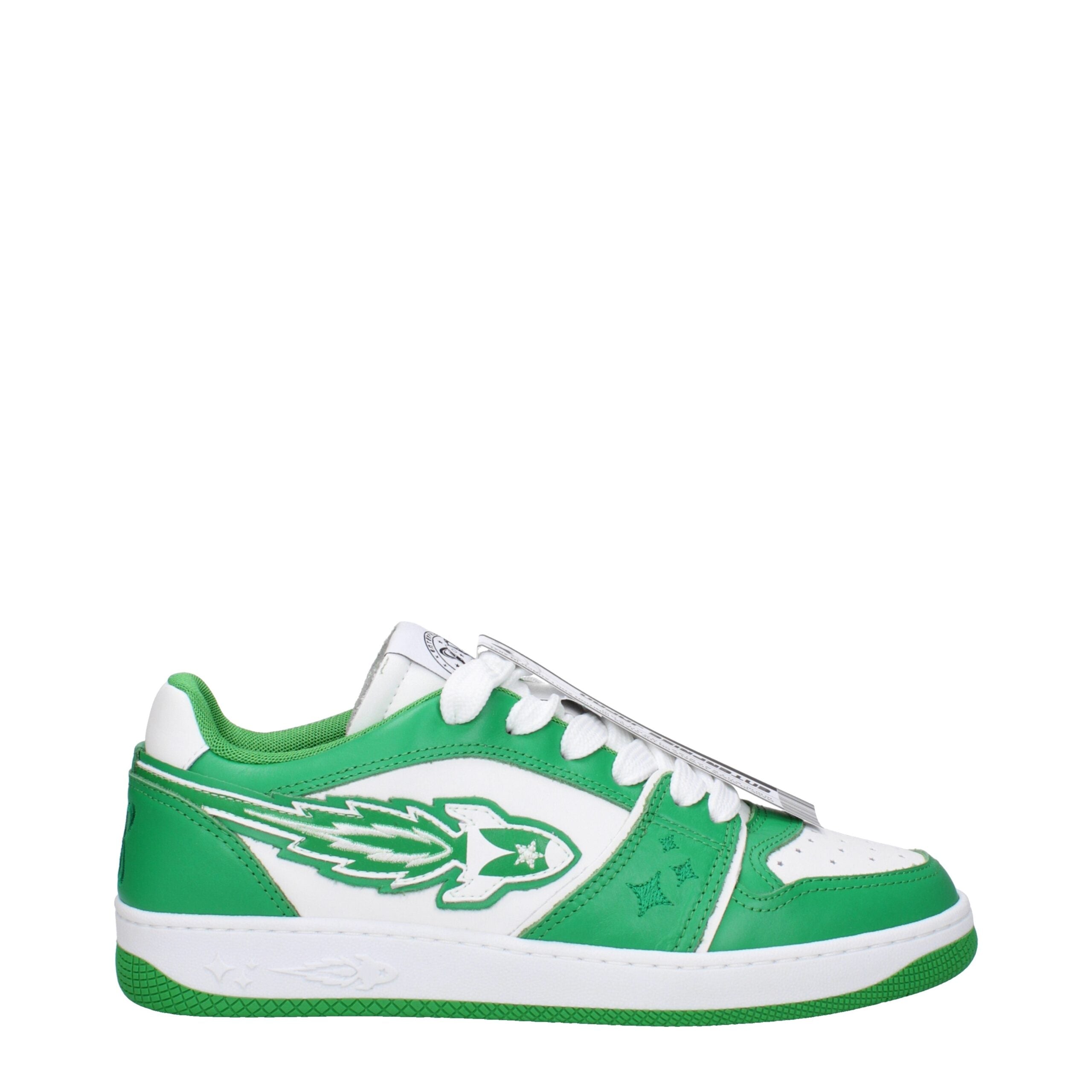 Green Leather Low Tops Enterprise Japan