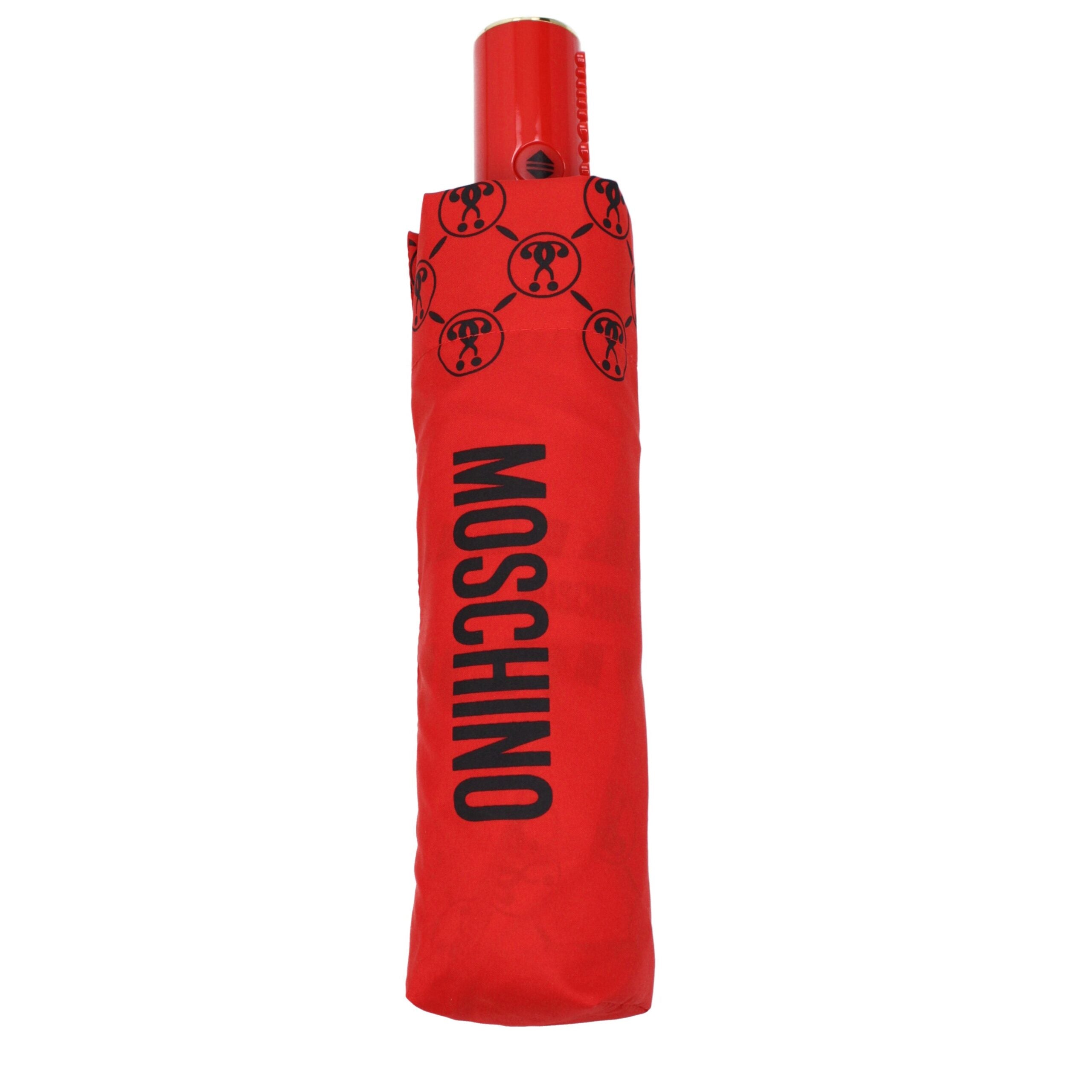 Red Polyester Umbrellas Moschino