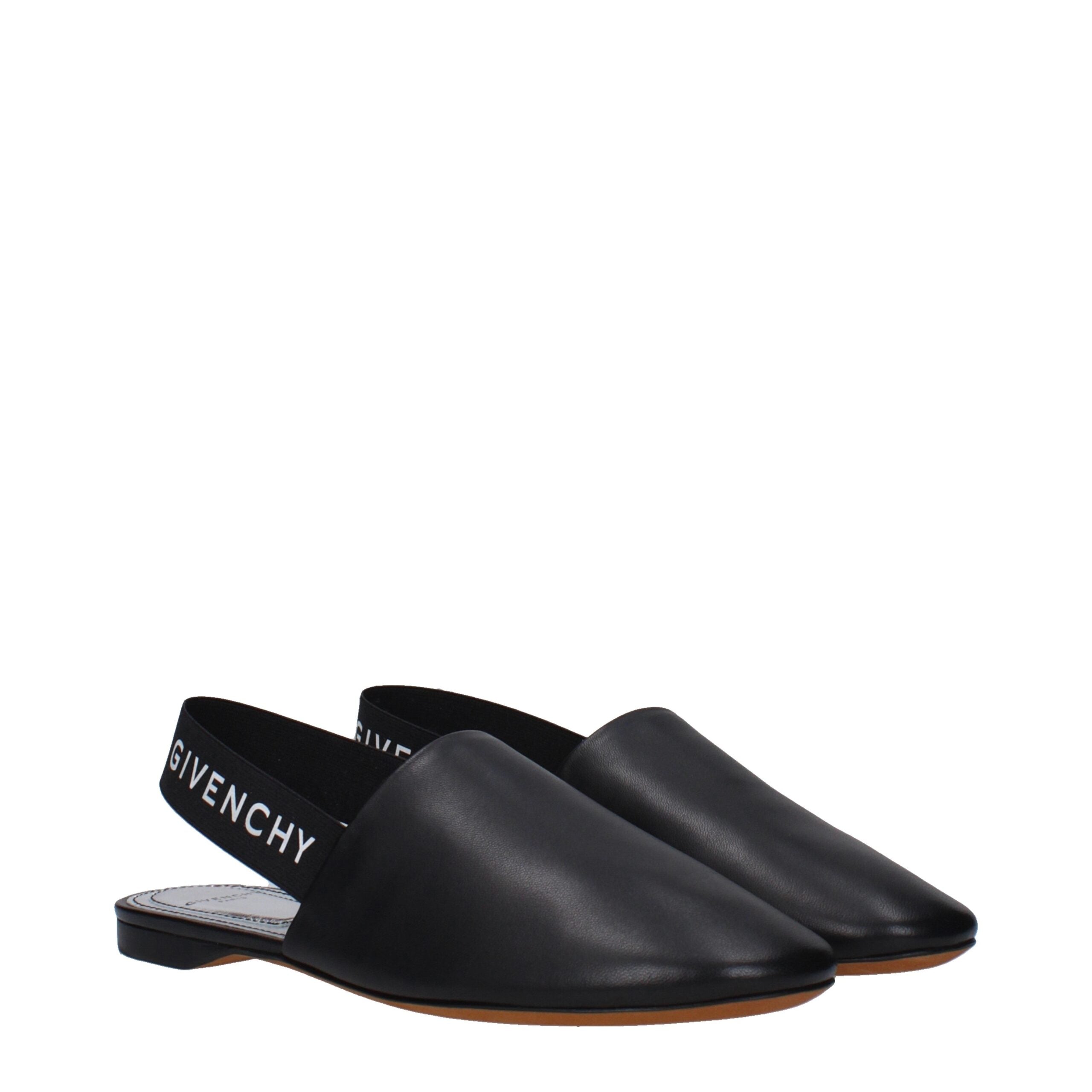 Black Leather Mules Givenchy
