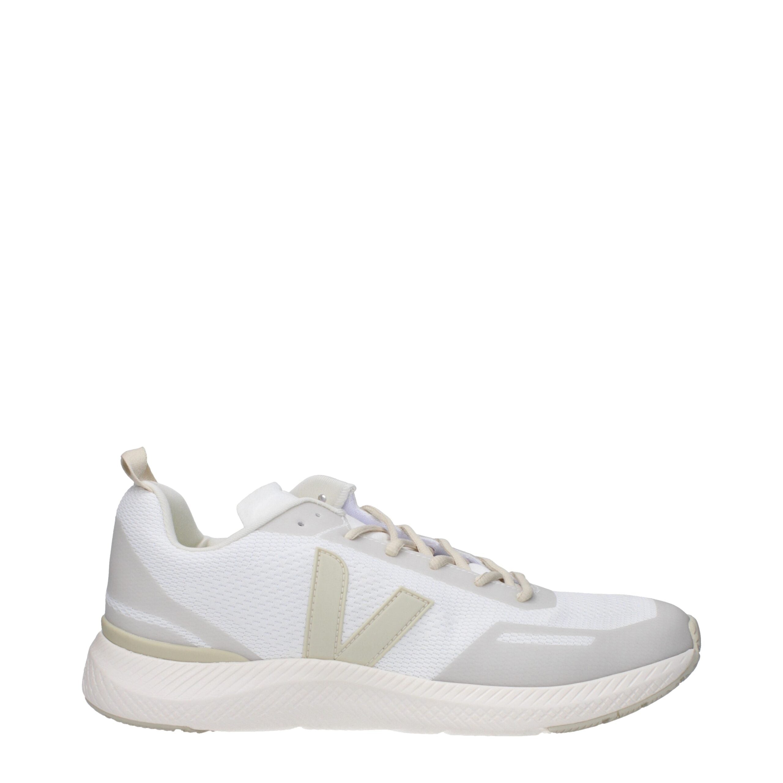White Fabric Athletic Sneakers Veja