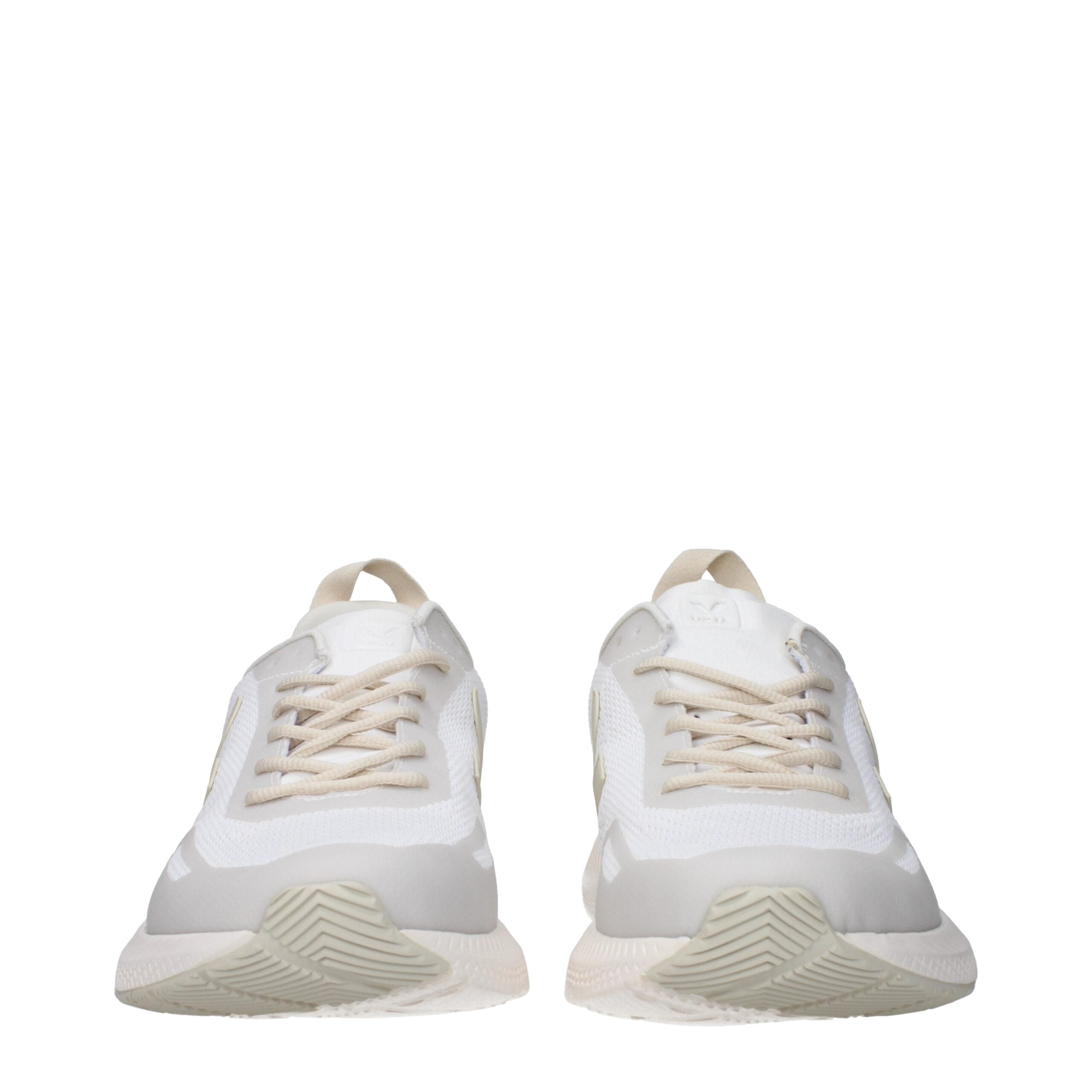 White Fabric Athletic Sneakers Veja