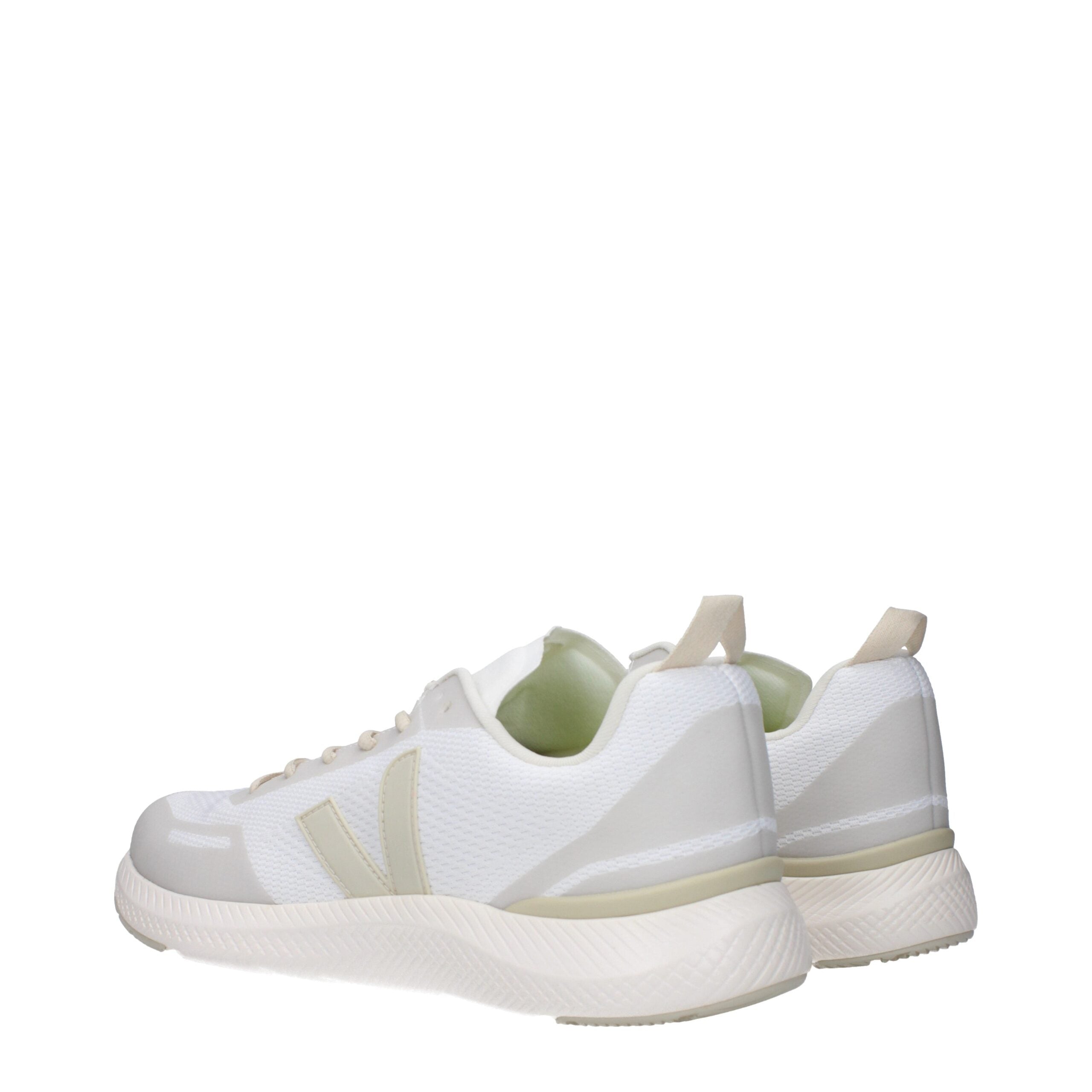 White Fabric Athletic Sneakers Veja