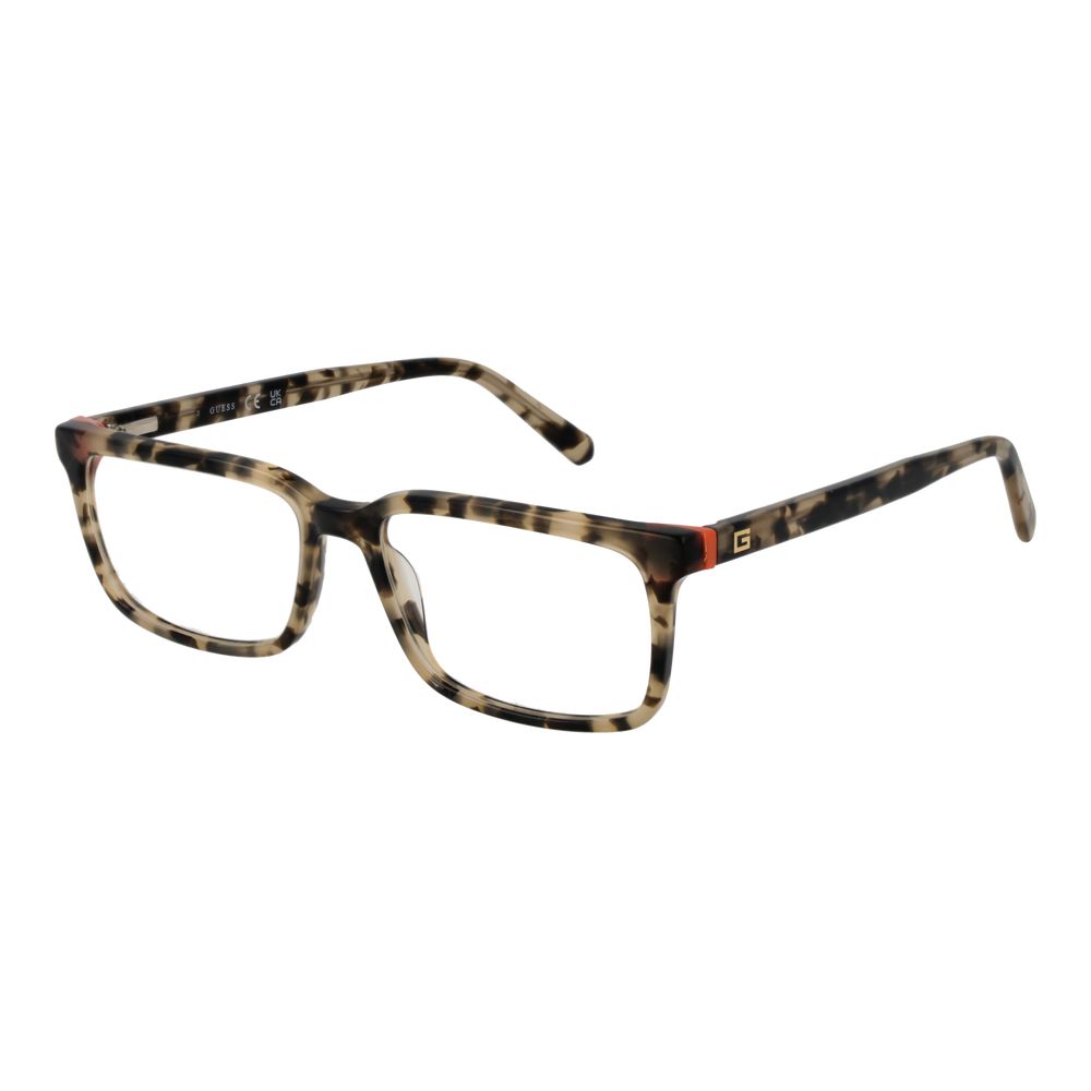 Beige Men Glasses Frame Guess