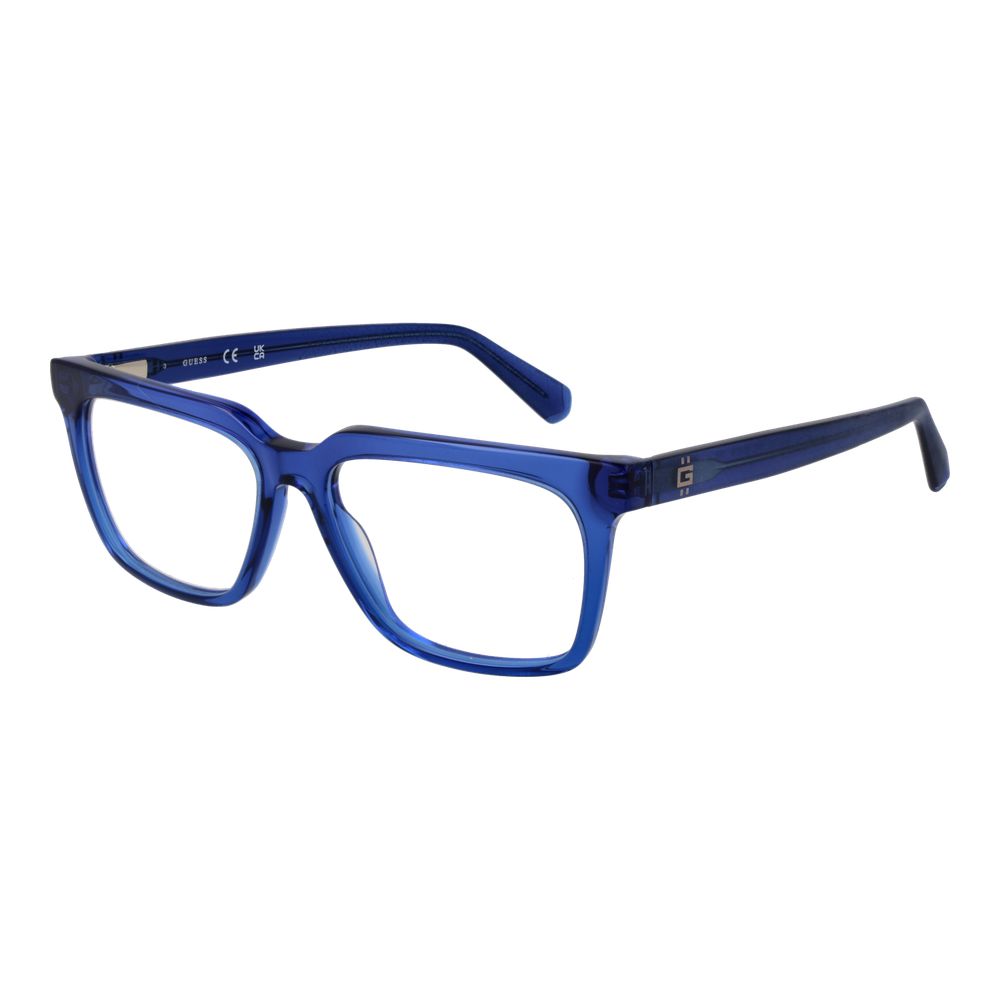 Blue Men Glasses Frame Guess