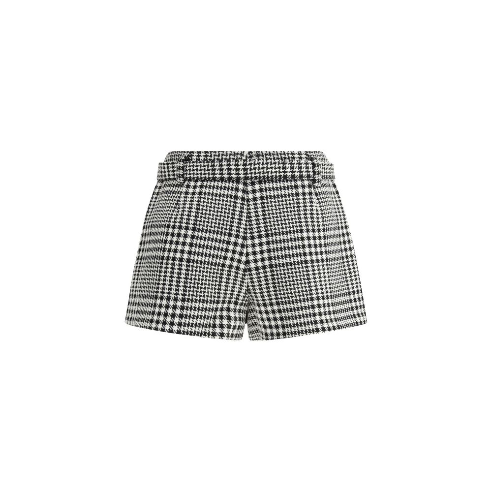 Houndstooth wool Pants-skirt Self-Portrait