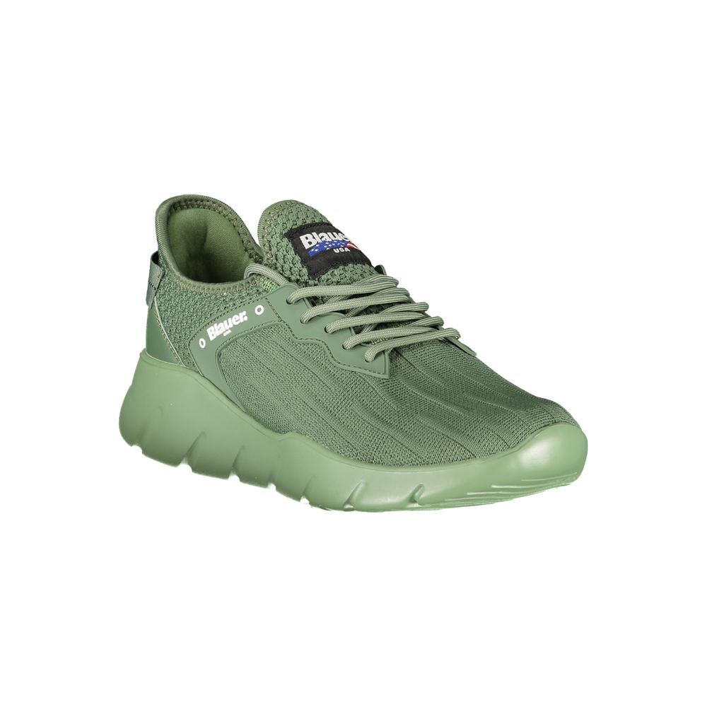 Green Polyester Men Sneaker Blauer