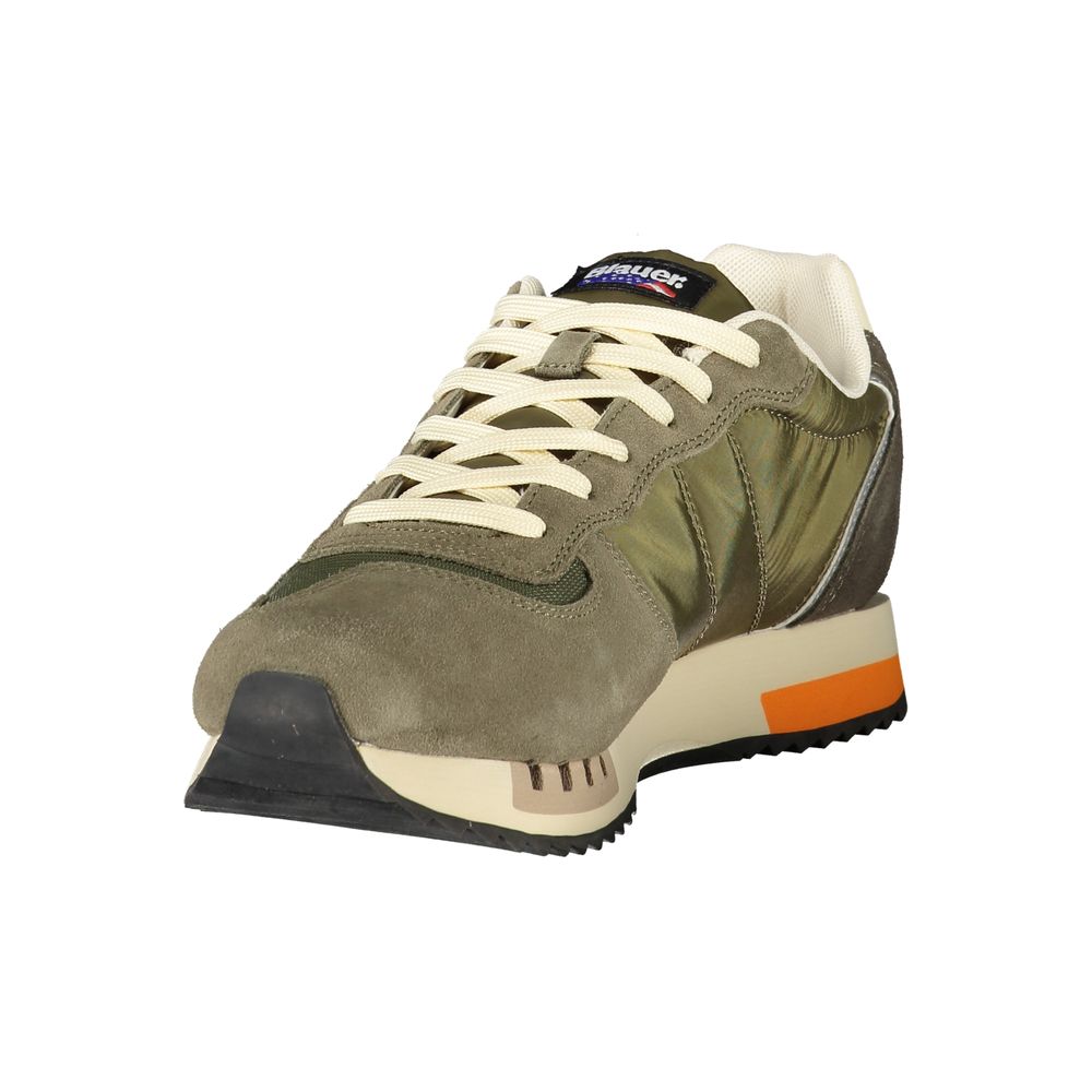 Green Polyester Men Sneaker Blauer