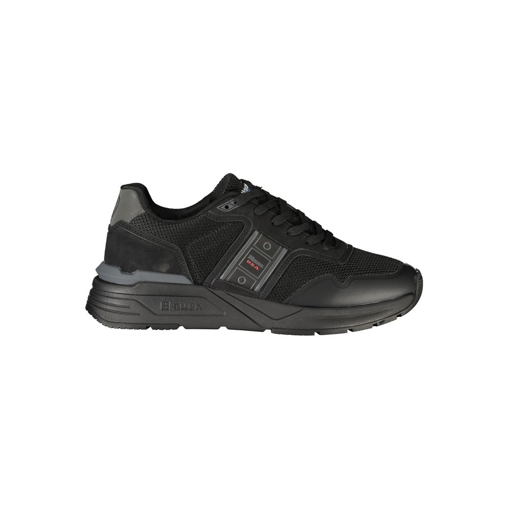 Black Polyester Mens Sneaker Blauer