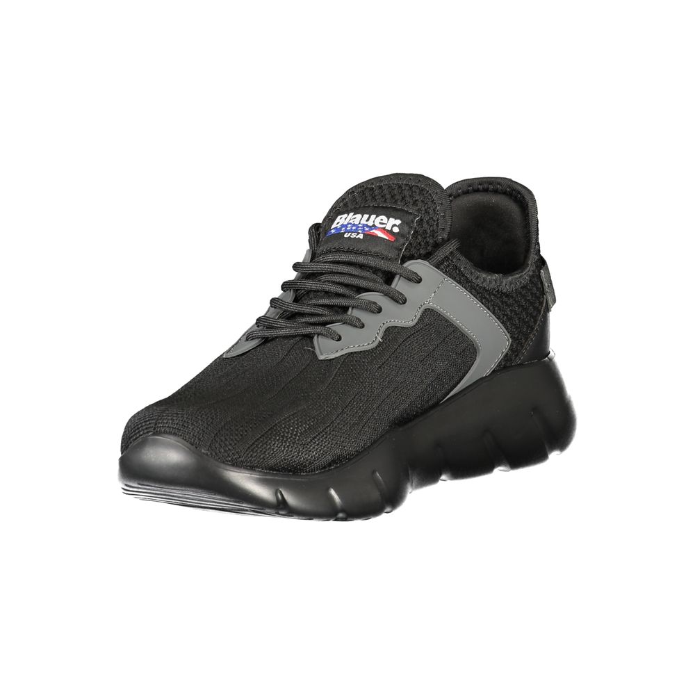 Black Polyester Men Sneaker Blauer