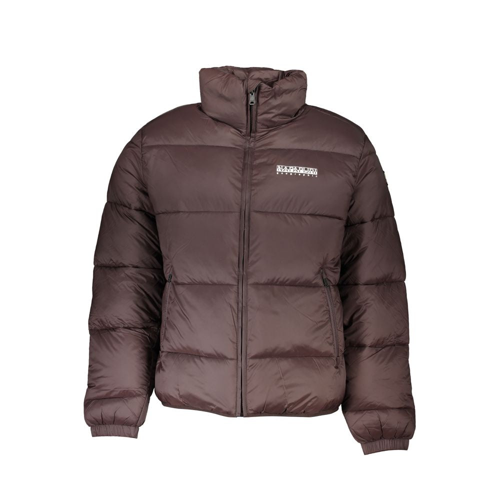 Brown Polyamide Men Jacket Napapijri